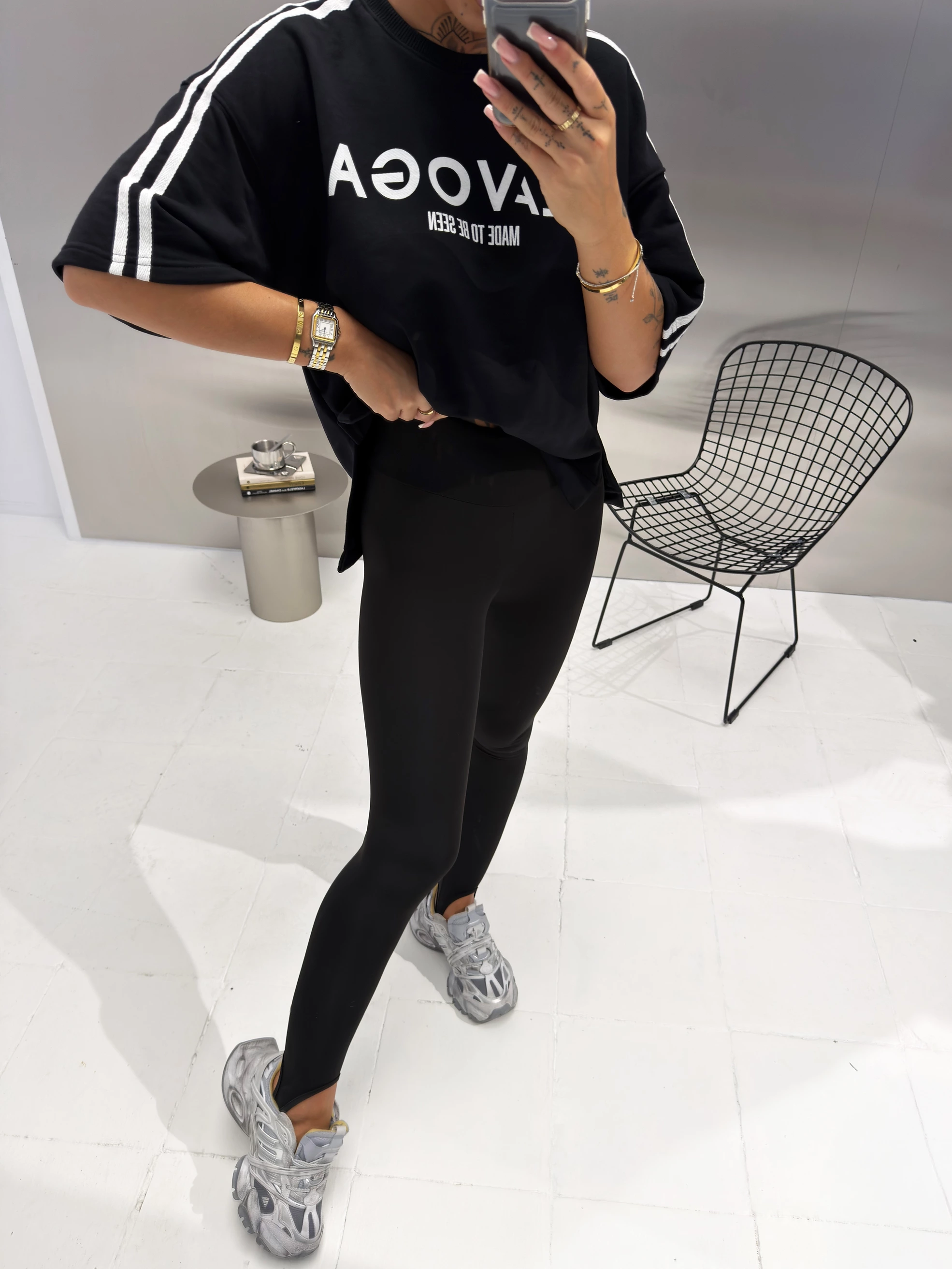 Legginsy damskie OLAVOGA PRESSURE - Czarny