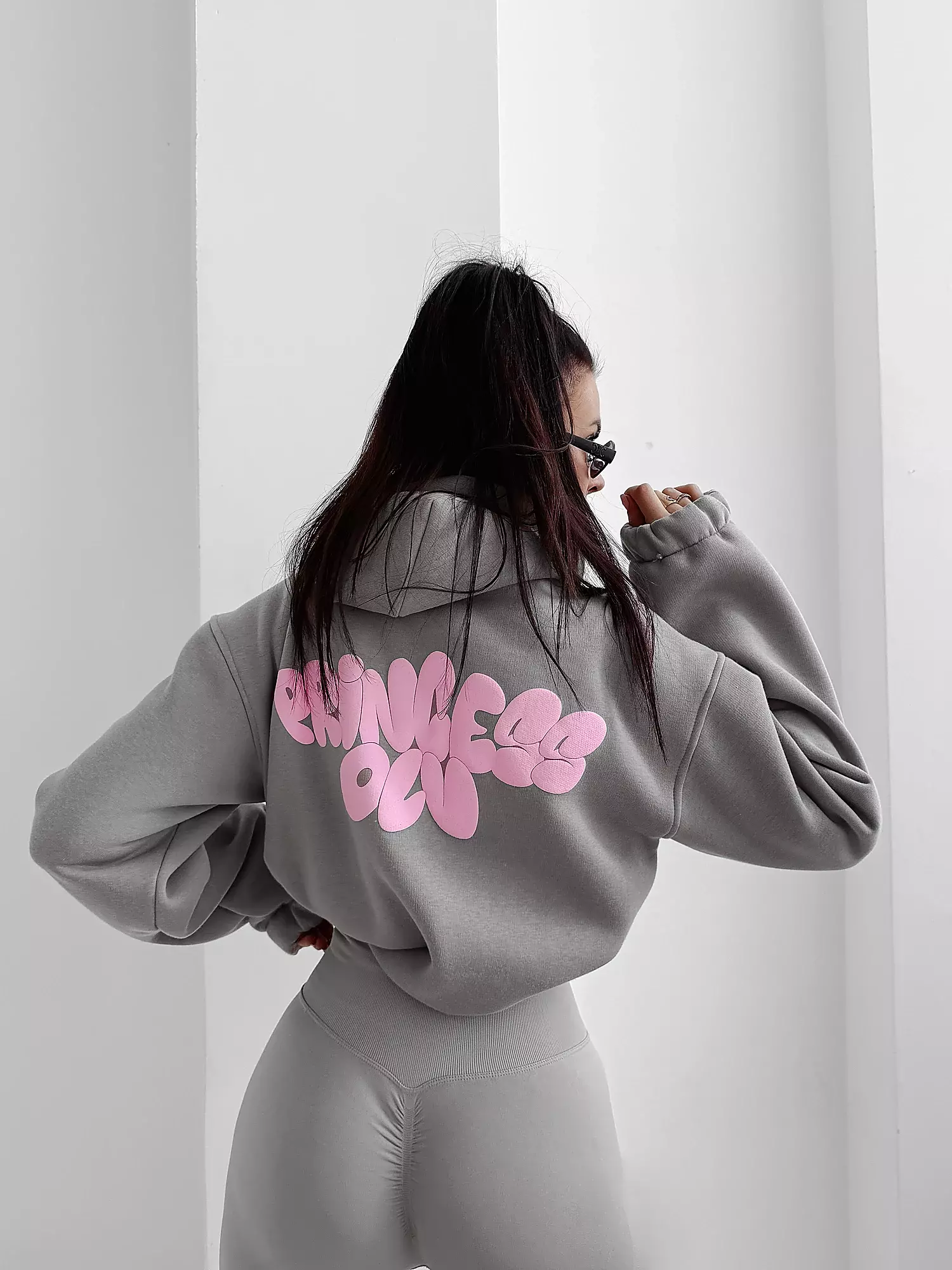 OLAVOGA FROST LAYER dámská mikina oversize - šedá