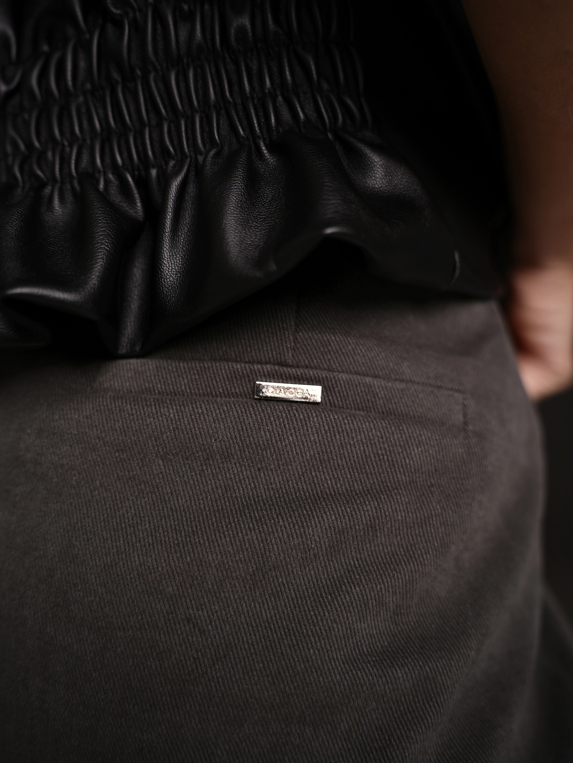 Spódnica damska bawełniania OLAVOGA VIAR - Szary