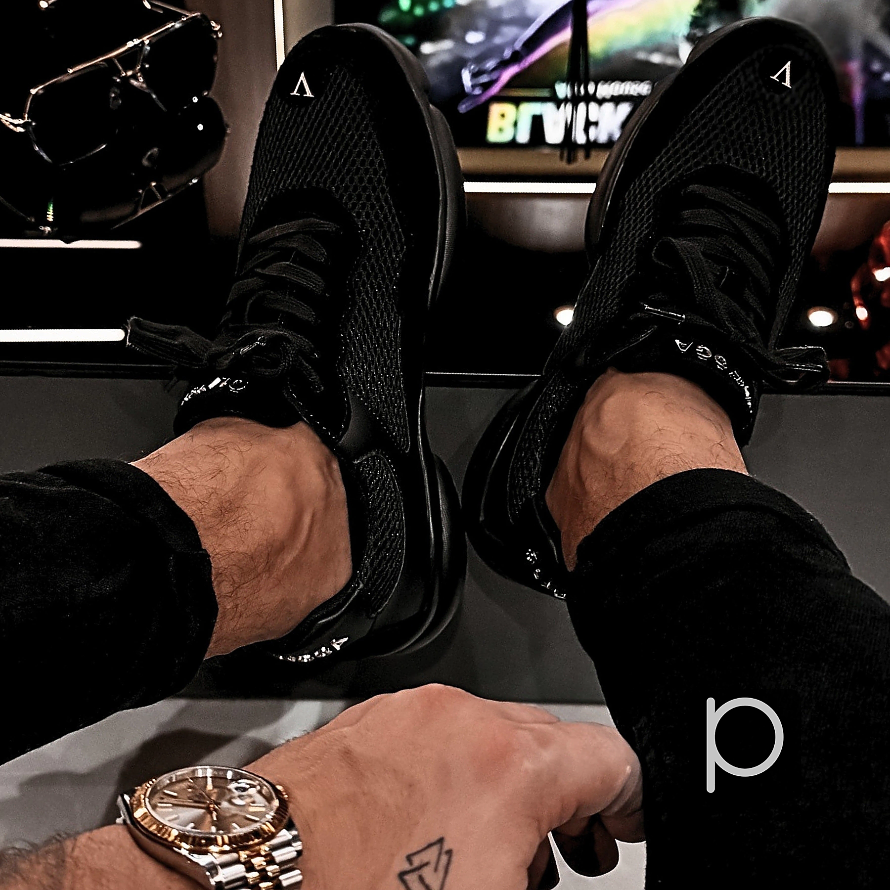 Buty męskie OLAVOGA Men ROBSON - Czarny