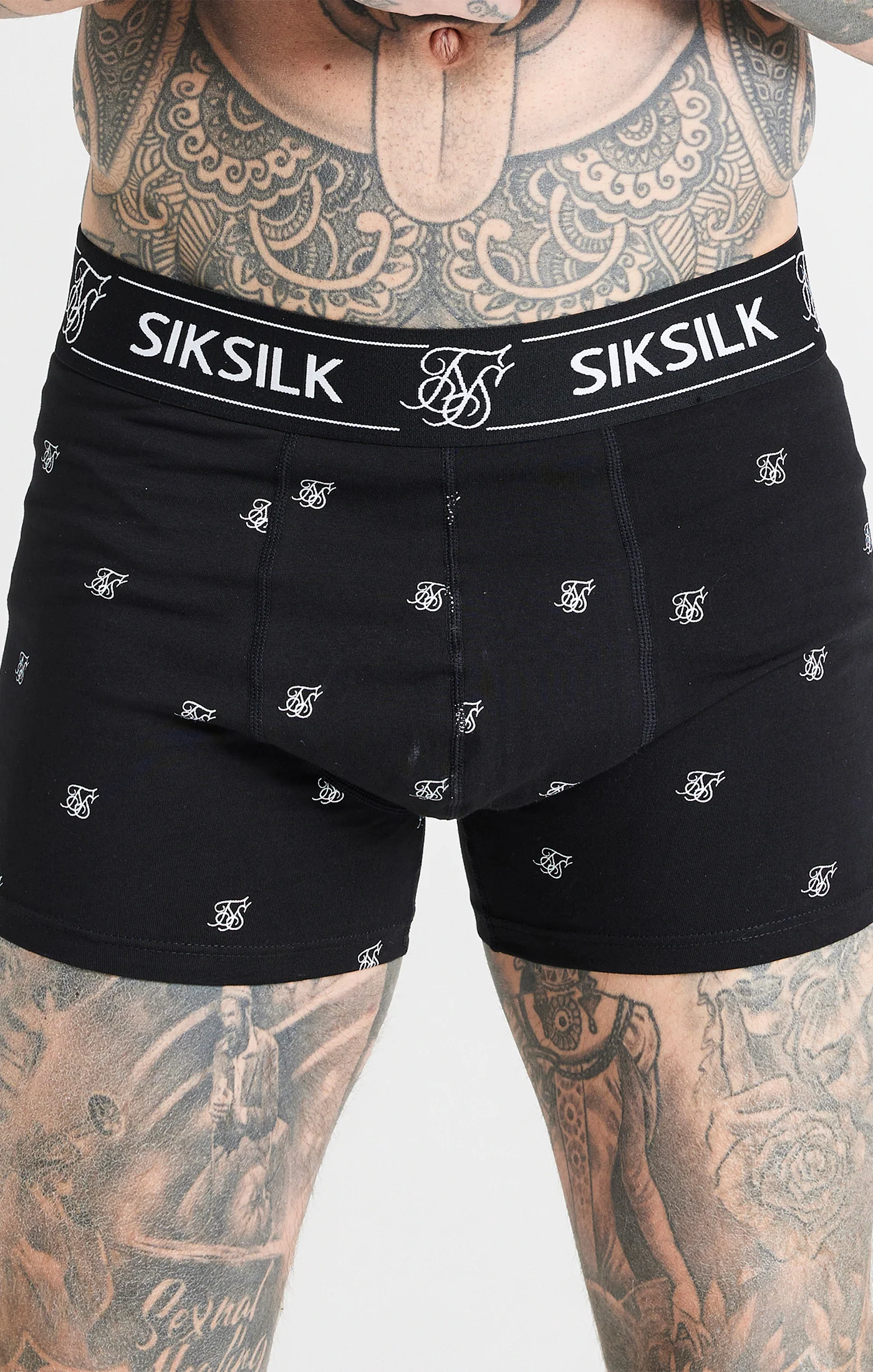 3pak men s boxer shorts SikSilk LOGO 23867 Black M OLAVOGA Official Partner Shop Pasuri