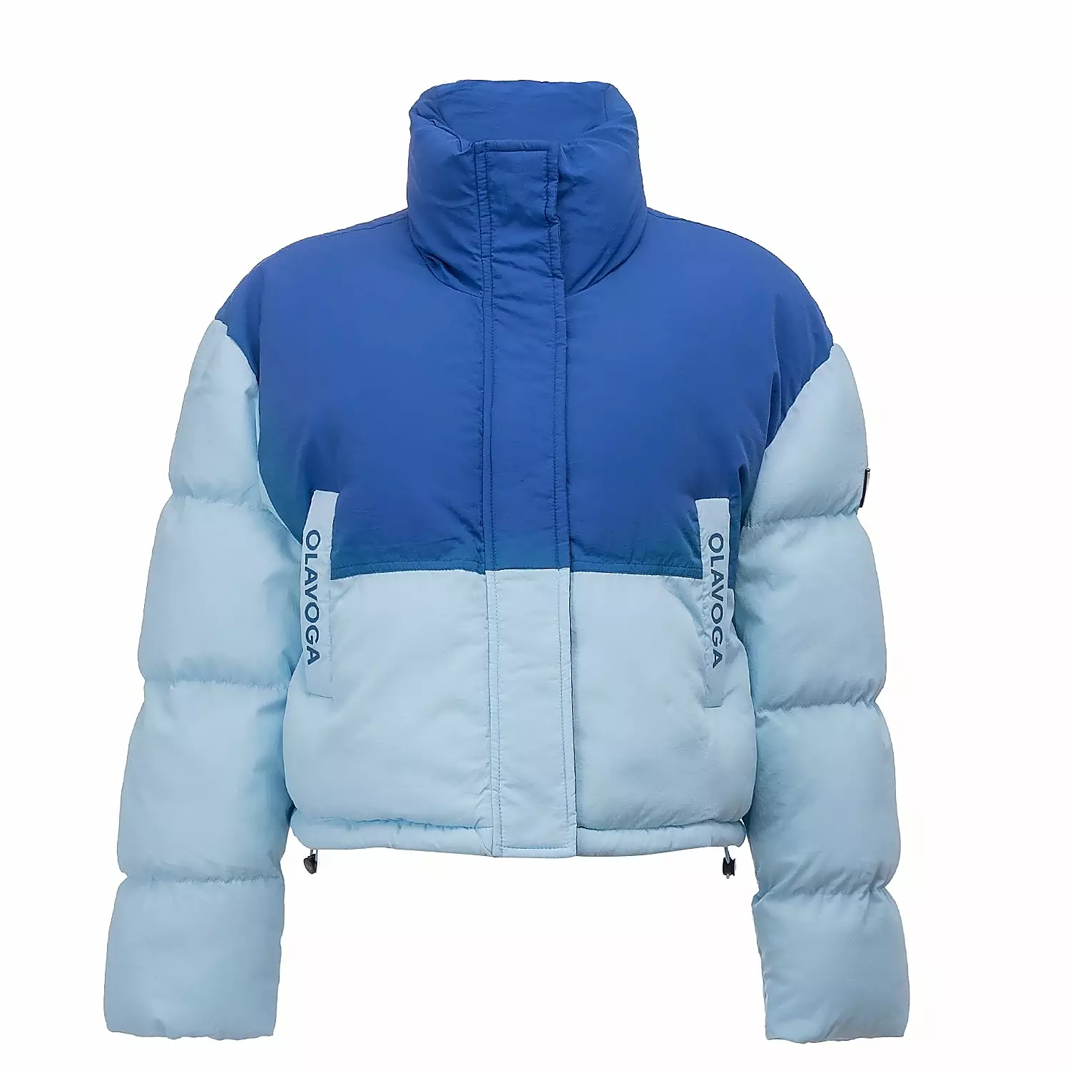 Kurze Damen-Steppjacke OLAVOGA KIAR - Indigo