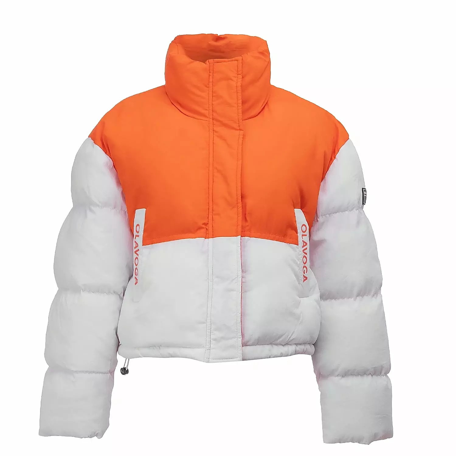 Kurze Steppjacke für Frauen OLAVOGA KIAR - Orange