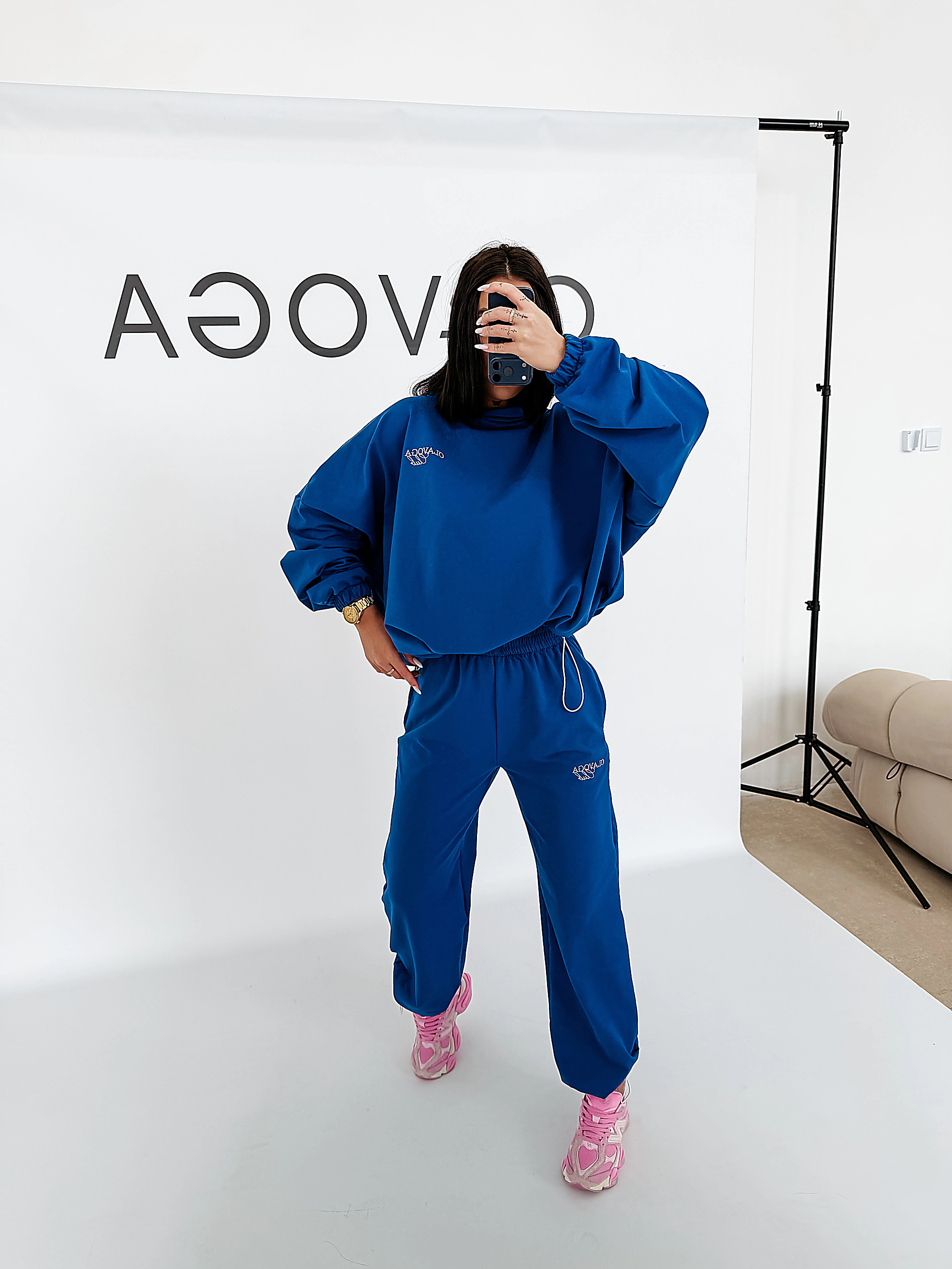 Damen-Kapuzenset OLAVOGA ZESTY - Blau
