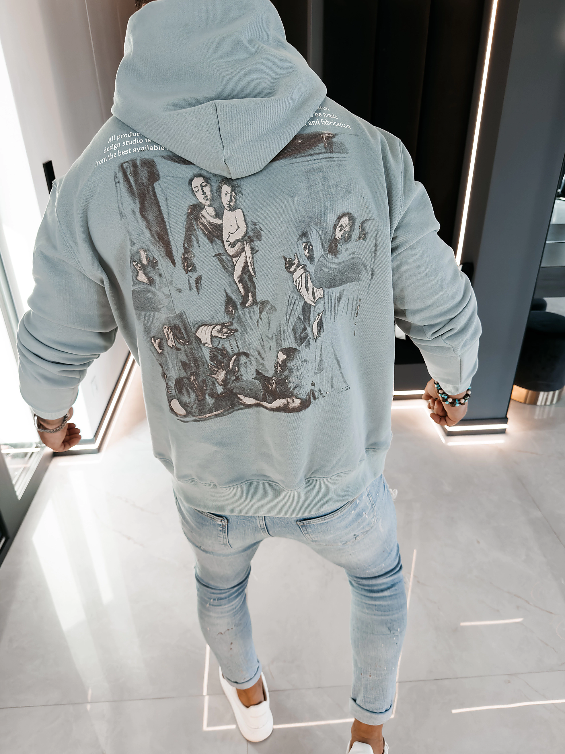 OLAVOGA Men OFI kangaroo hoodie - Blue