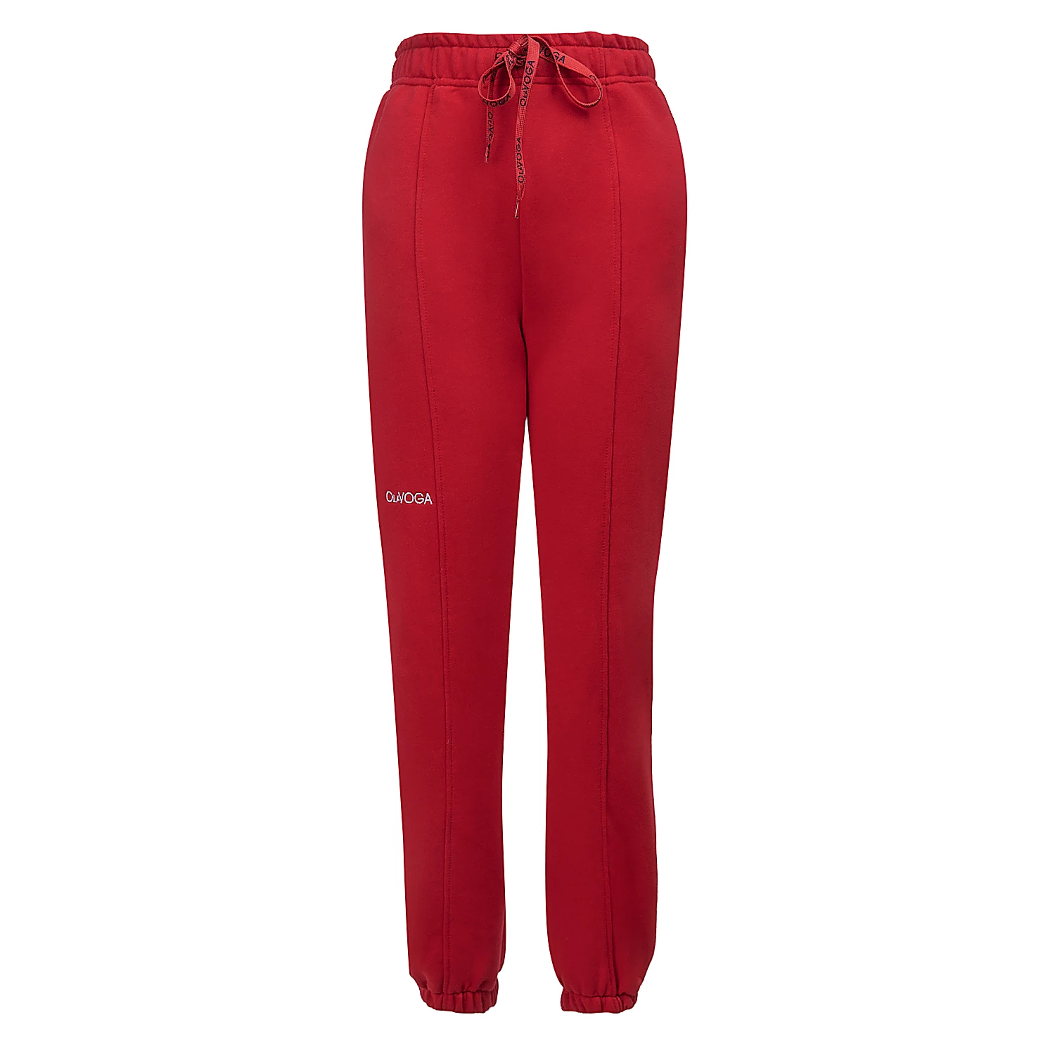 OLAVOGA FINIRE women's trousers with piping - Red