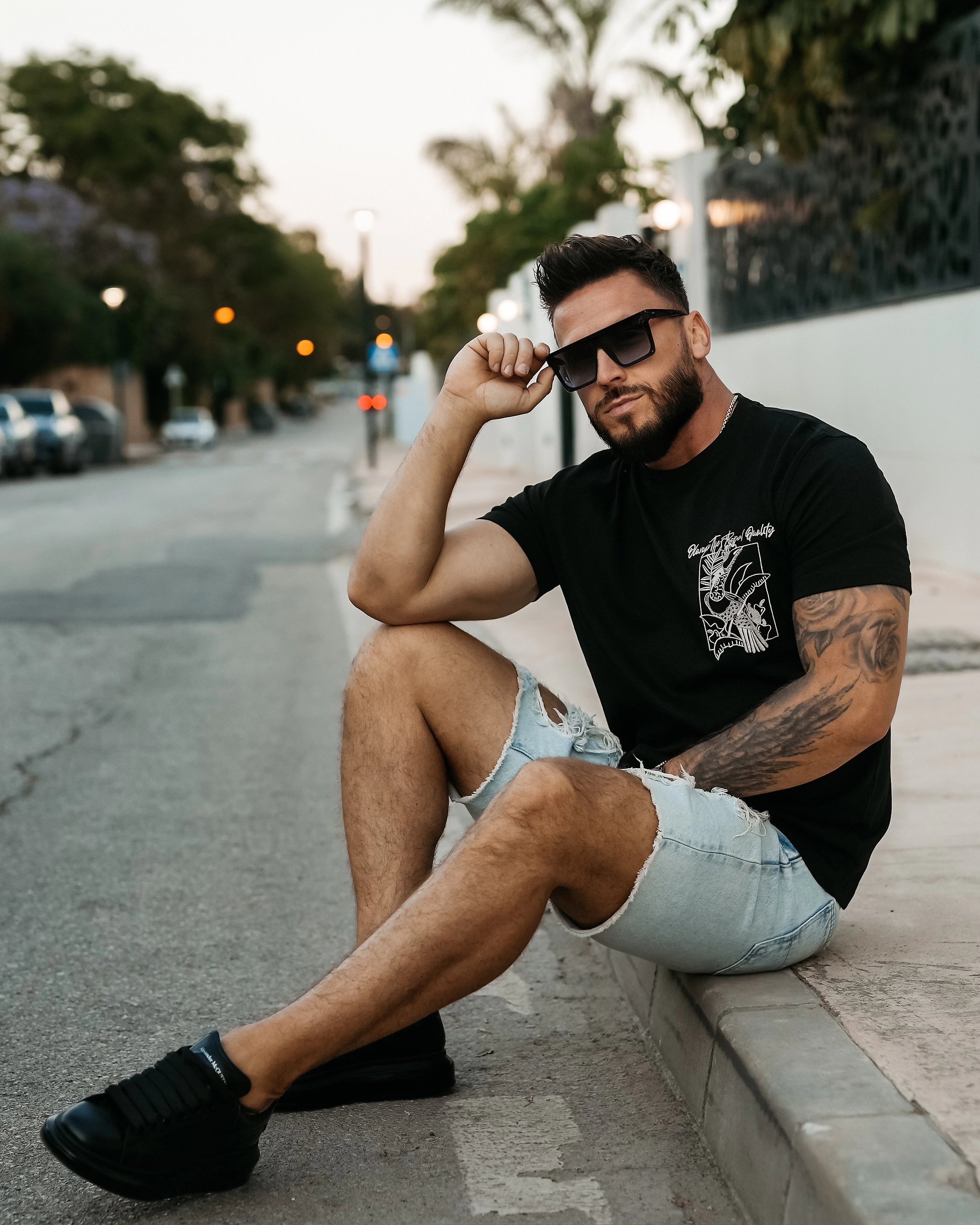 OLAVOGA Men LUXVEENCE T-shirt - Black
