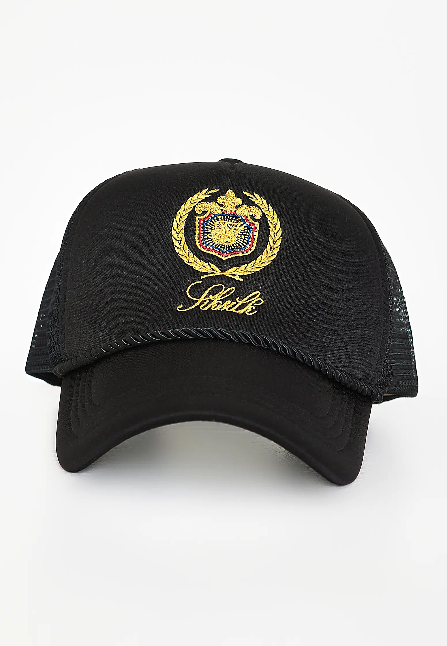 Czapka z daszkiem trucker SIKSILK 29618 - Czarny