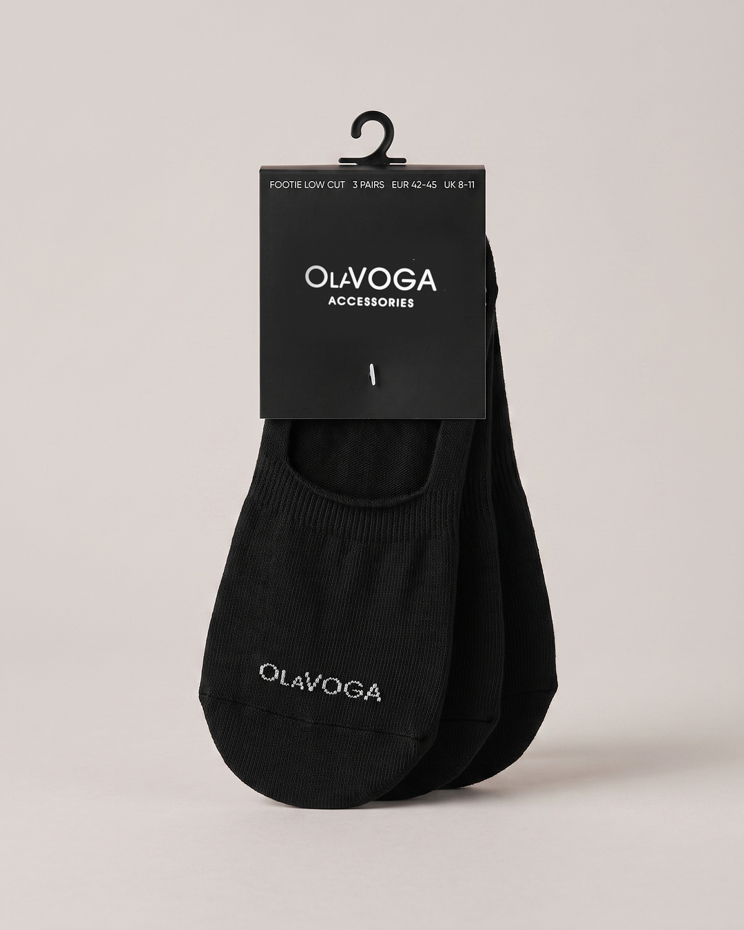 3-pack of OLAVOGA Men RAY men's socks – Black