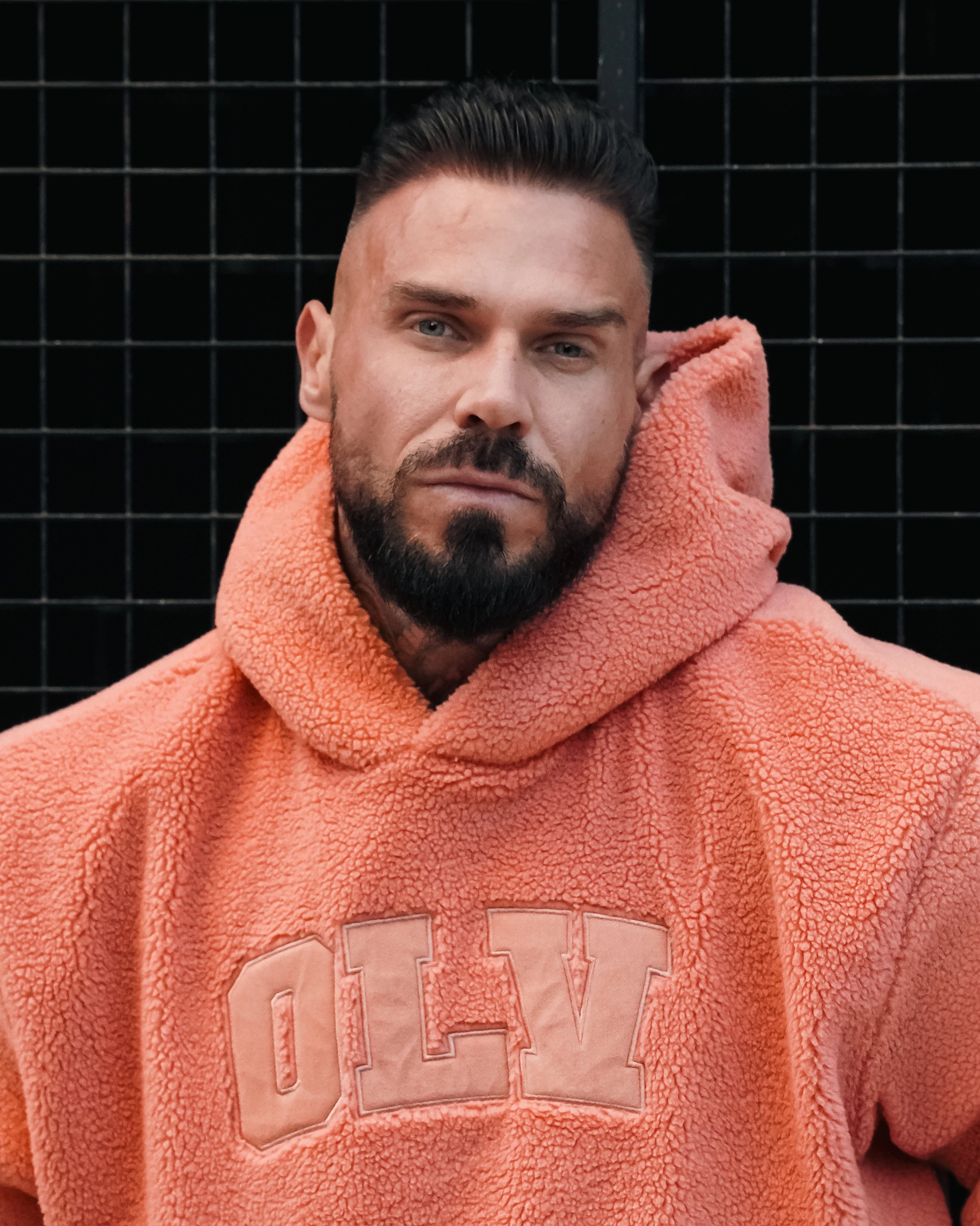 Bluza z kapturem OLAVOGA OROFIOU - Pomarańczowy