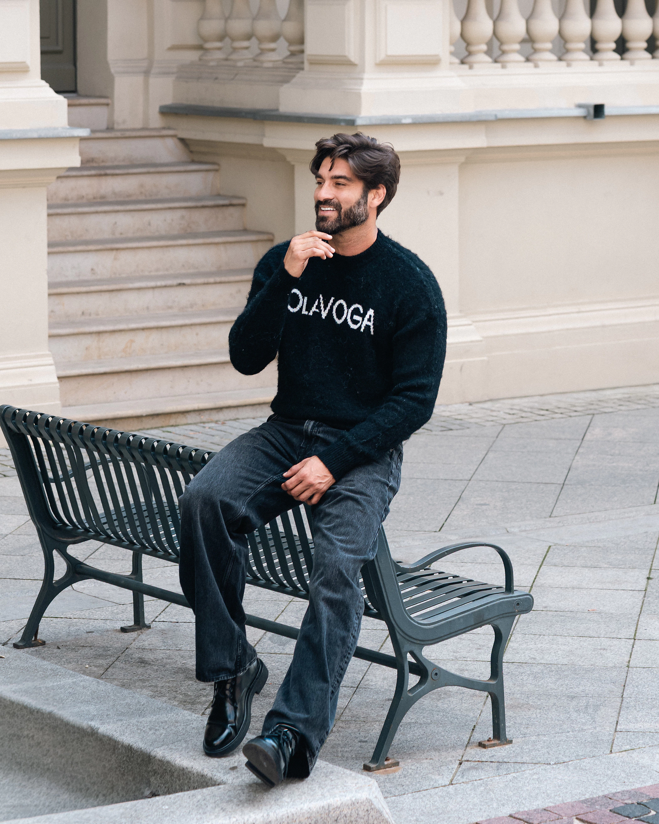 Men's jumper OLAVOGA Men VILA MEN - Black
