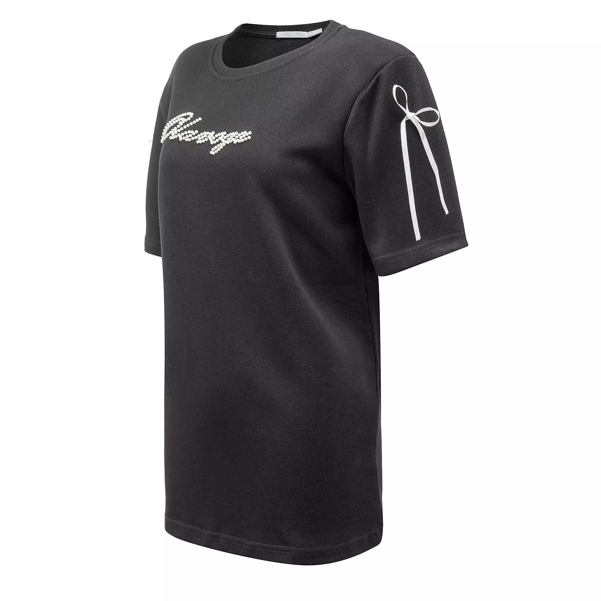 OLAVOGA AVELYNE Damen-T-Shirt in Übergröße - Schwarz