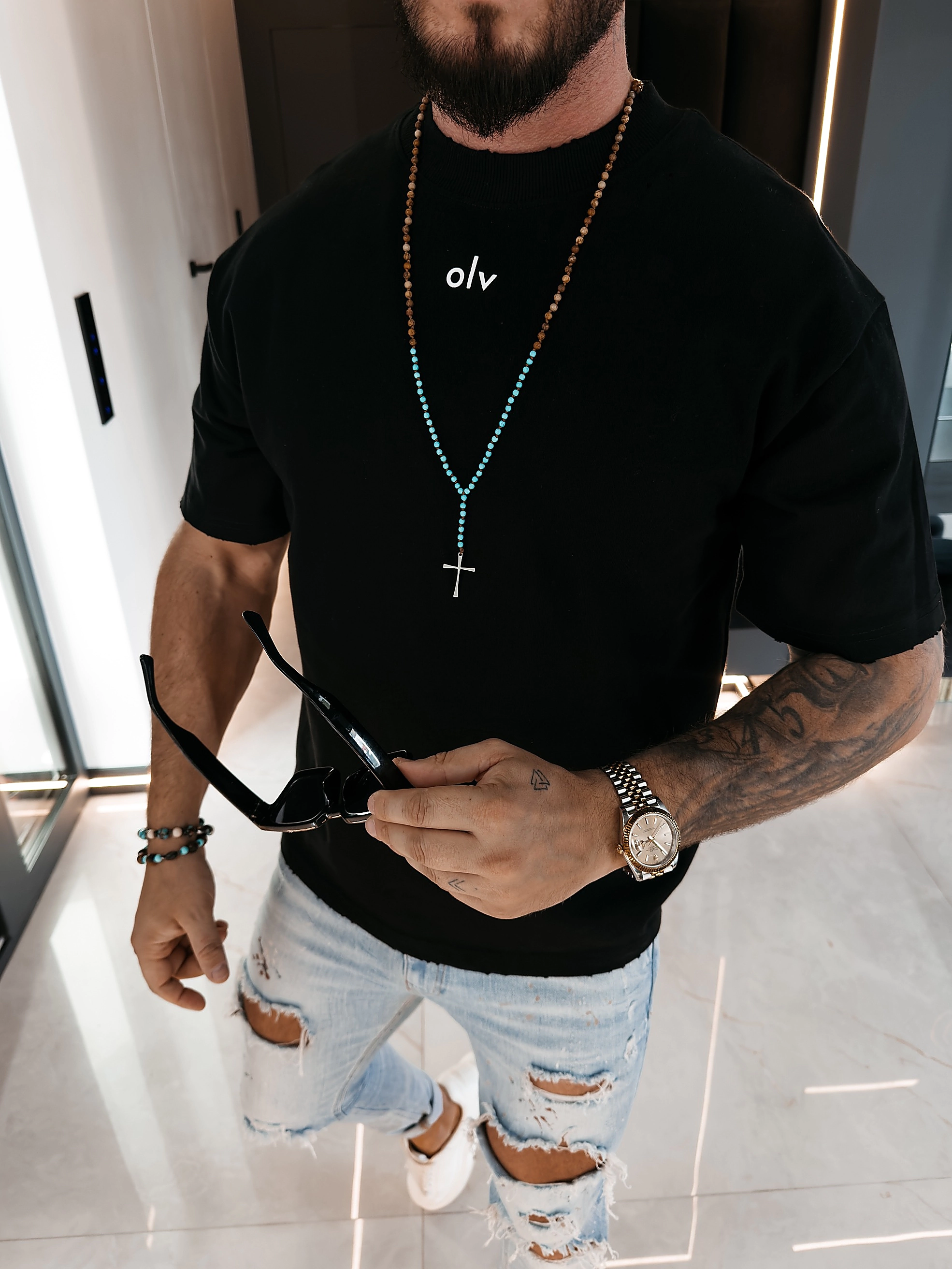 OLAVOGA Men NOVAVEON T-shirt - Black