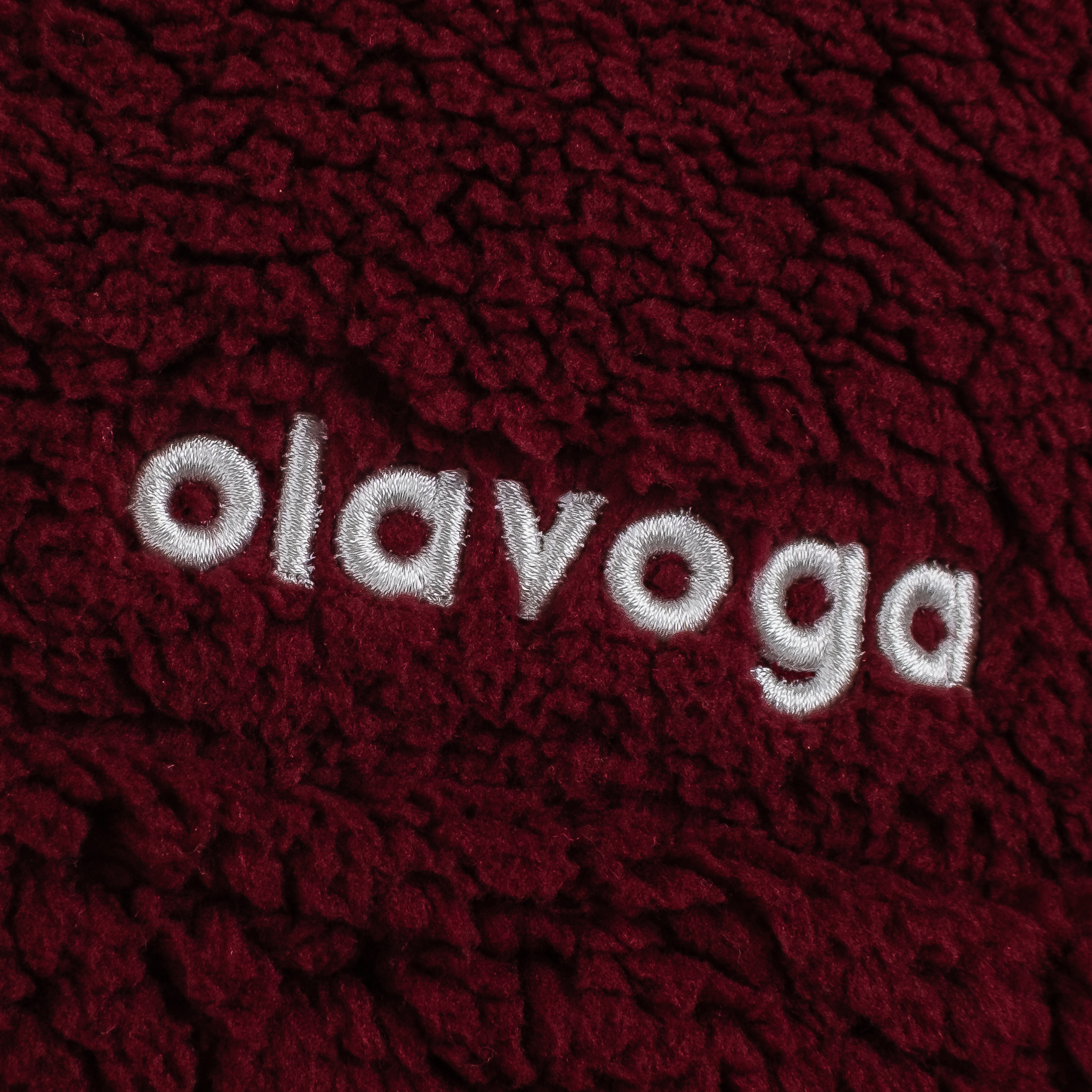 Bluza damska teddy OLAVOGA KEEP - Bordo