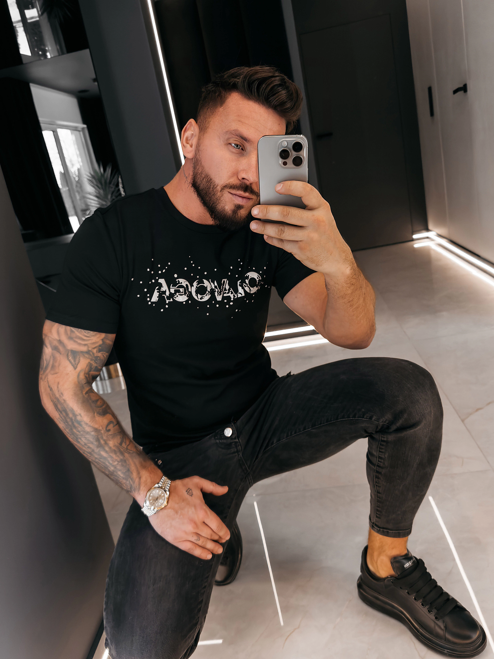 OLAVOGA Pánské tričko BIX regular fit - černé