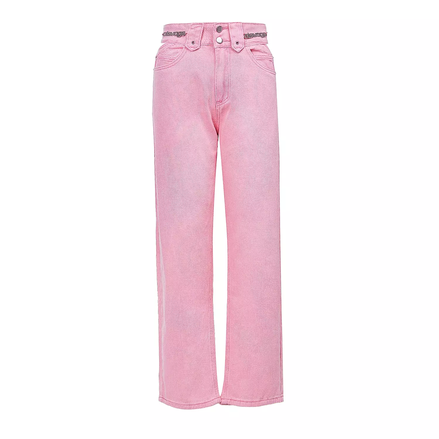 OLAVOGA EREDU women's denim trousers - Powder pink