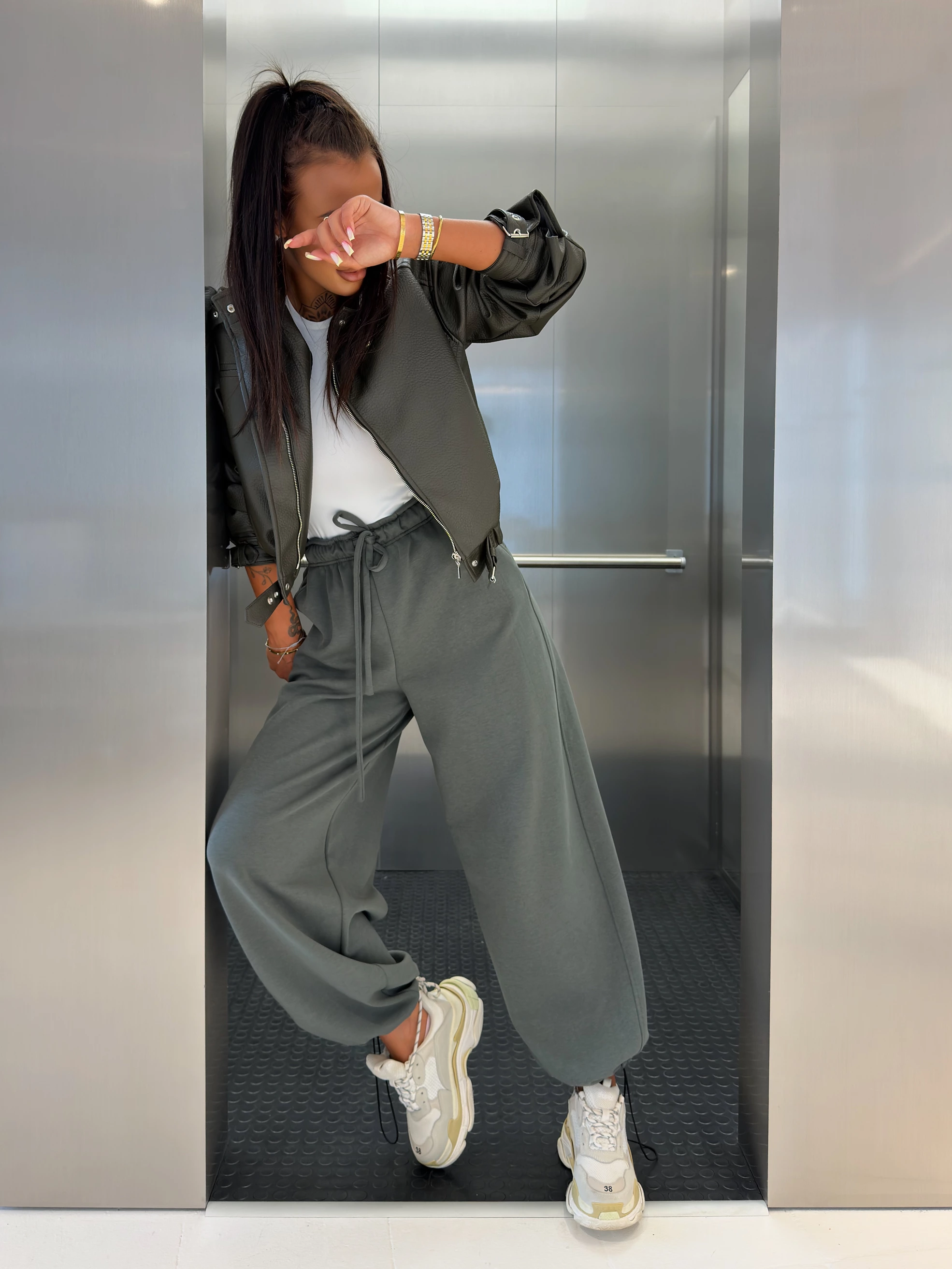 Dámské kalhoty OLAVOGA SORENCE – khaki