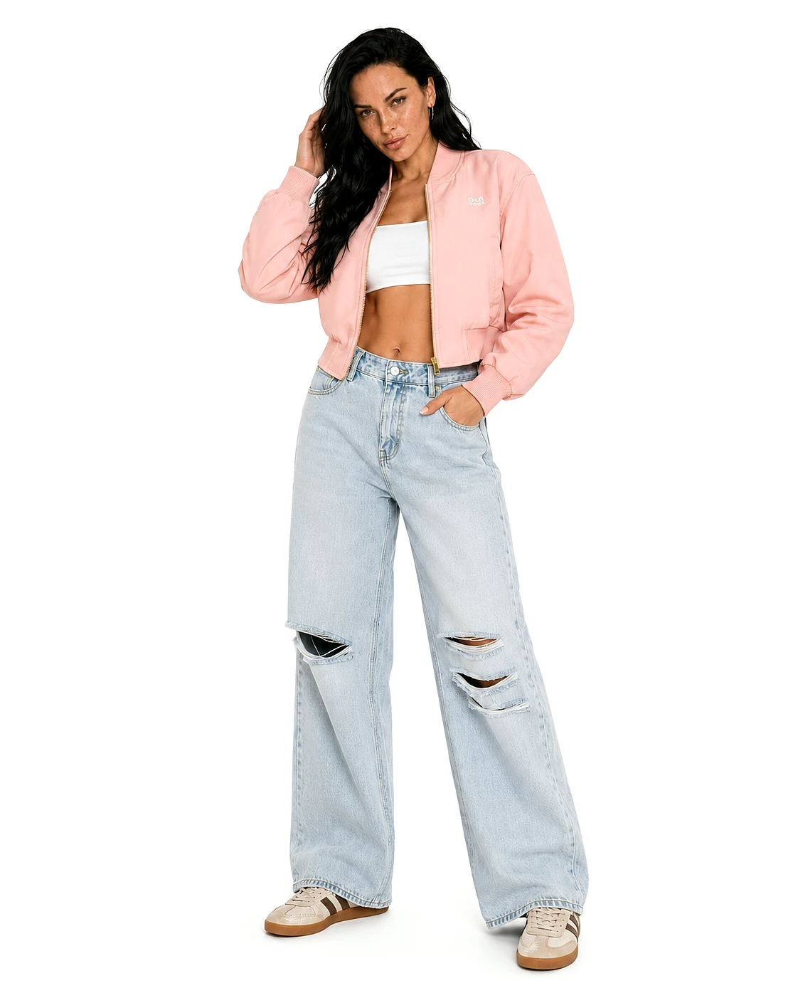 Kurtka bomberka OLAVOGA MASTI Neon coral L