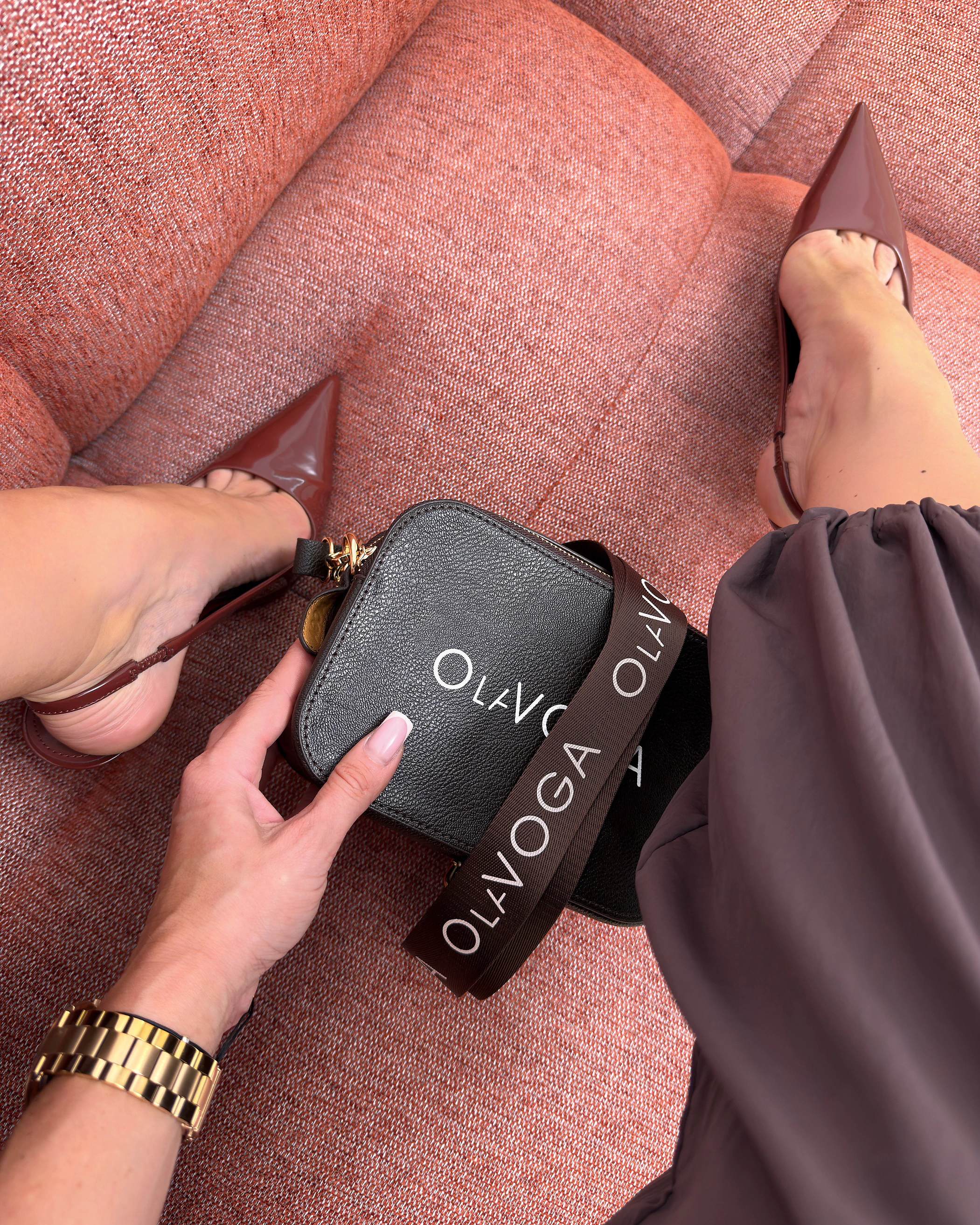 Damenhandtasche OLAVOGA MIDNIGHT – Braun
