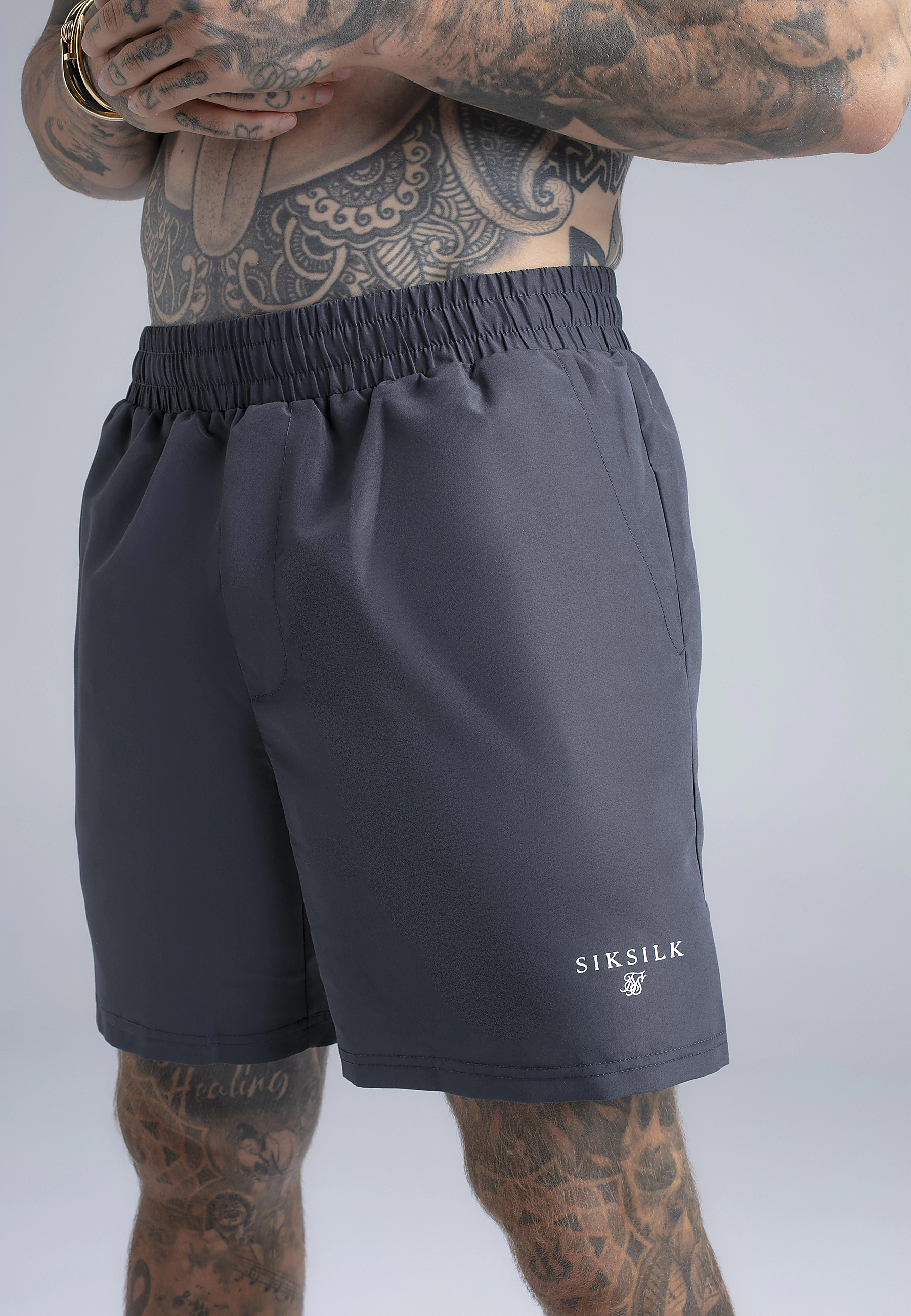 Spodenki męskie kąpielowe SIKSILK 28881 Szary