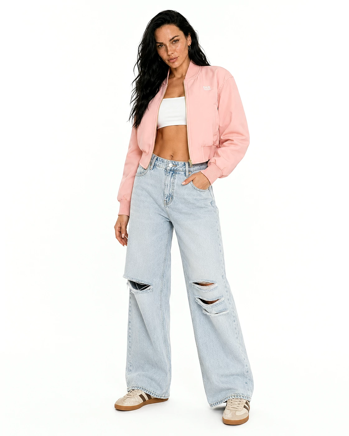 OLAVOGA MASTI bomber jacket - Neon coral