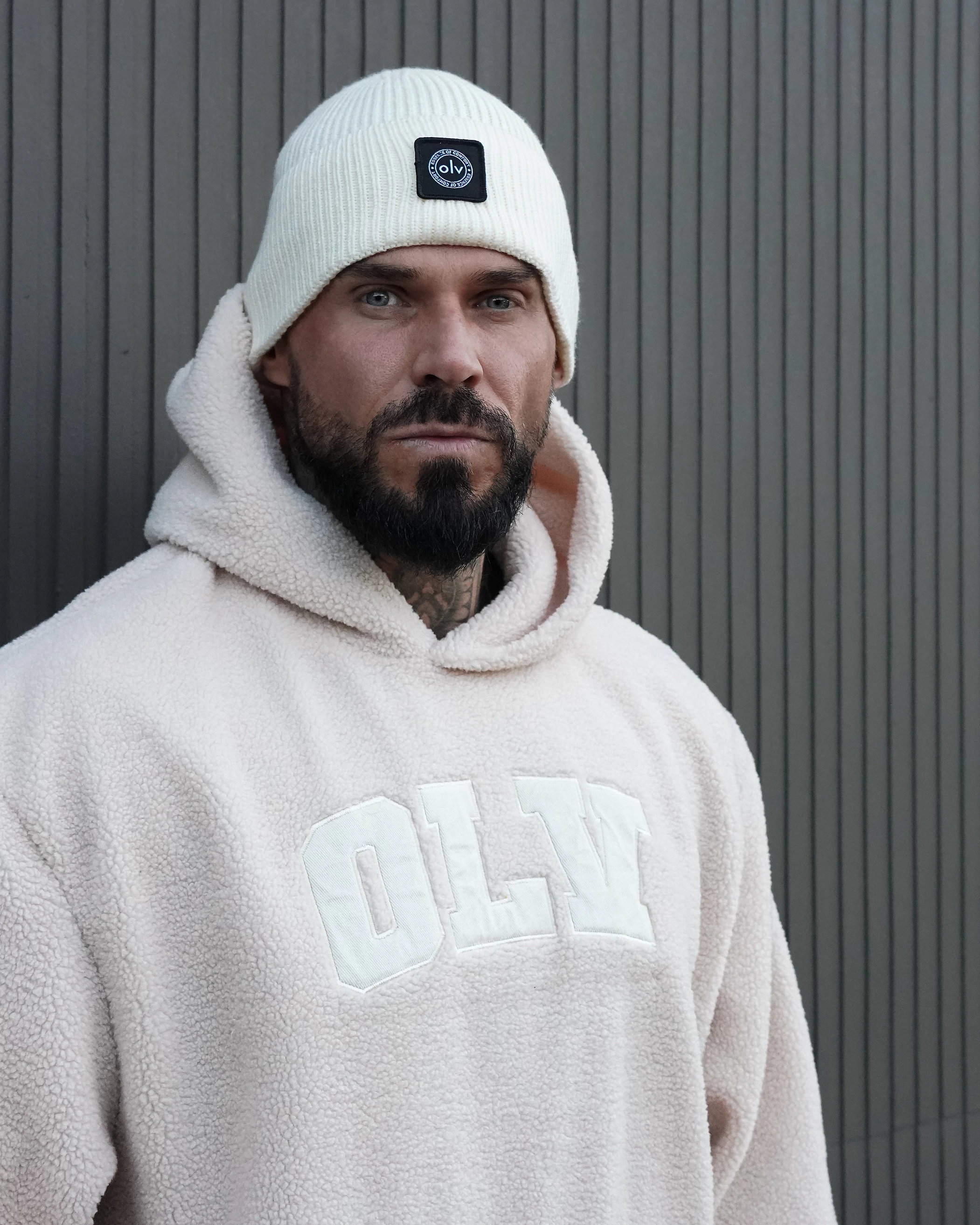 Bluza z kapturem OLAVOGA OROFIOU - Beż