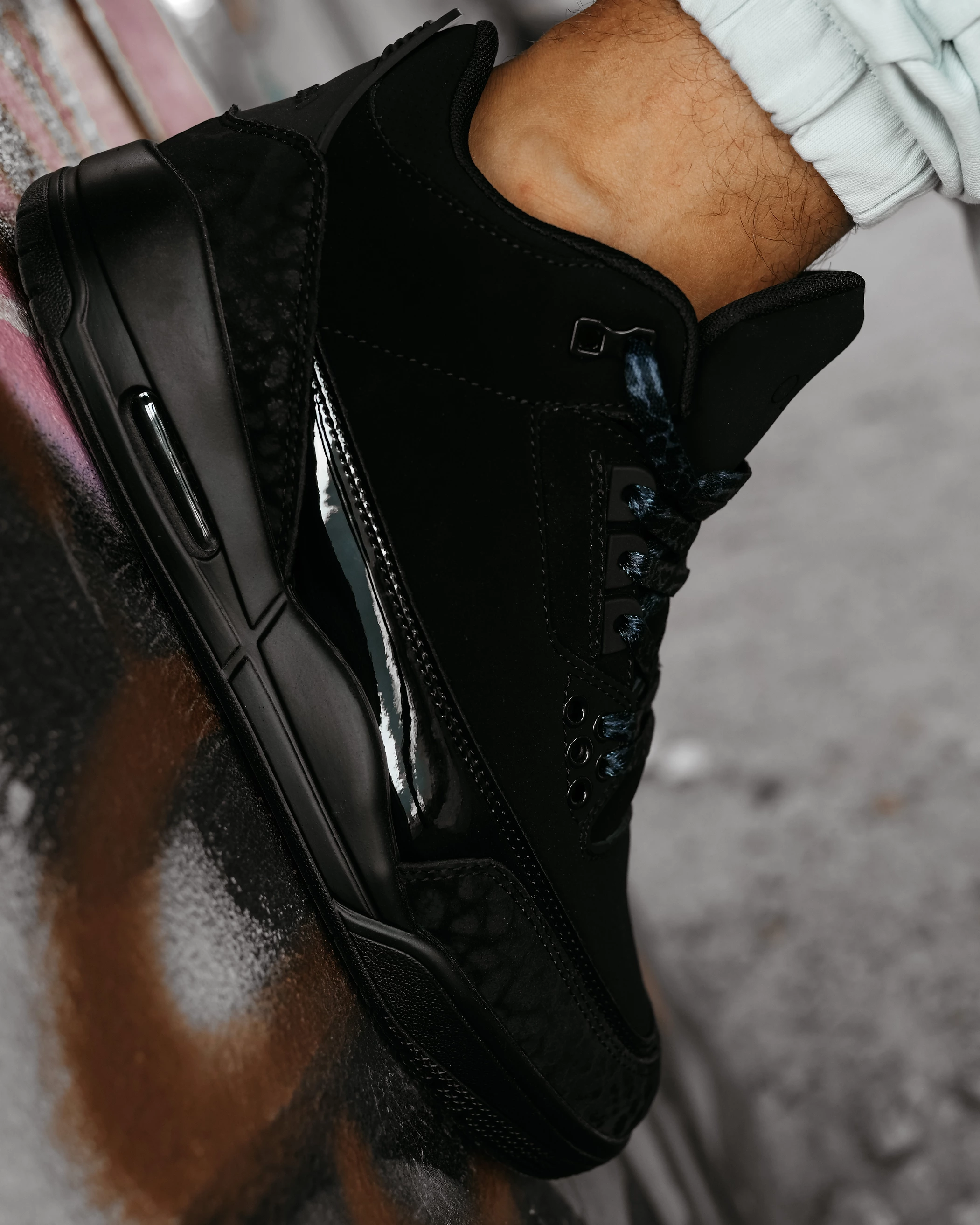 Sneakersy męskie za kostkę OLAVOGA Men JOKERY - Czarny