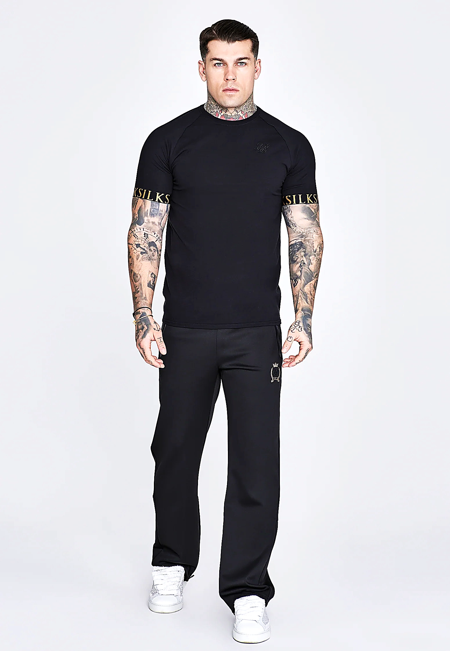 SIKSILK TECH-T-Shirt 28401 für Herren - Schwarz