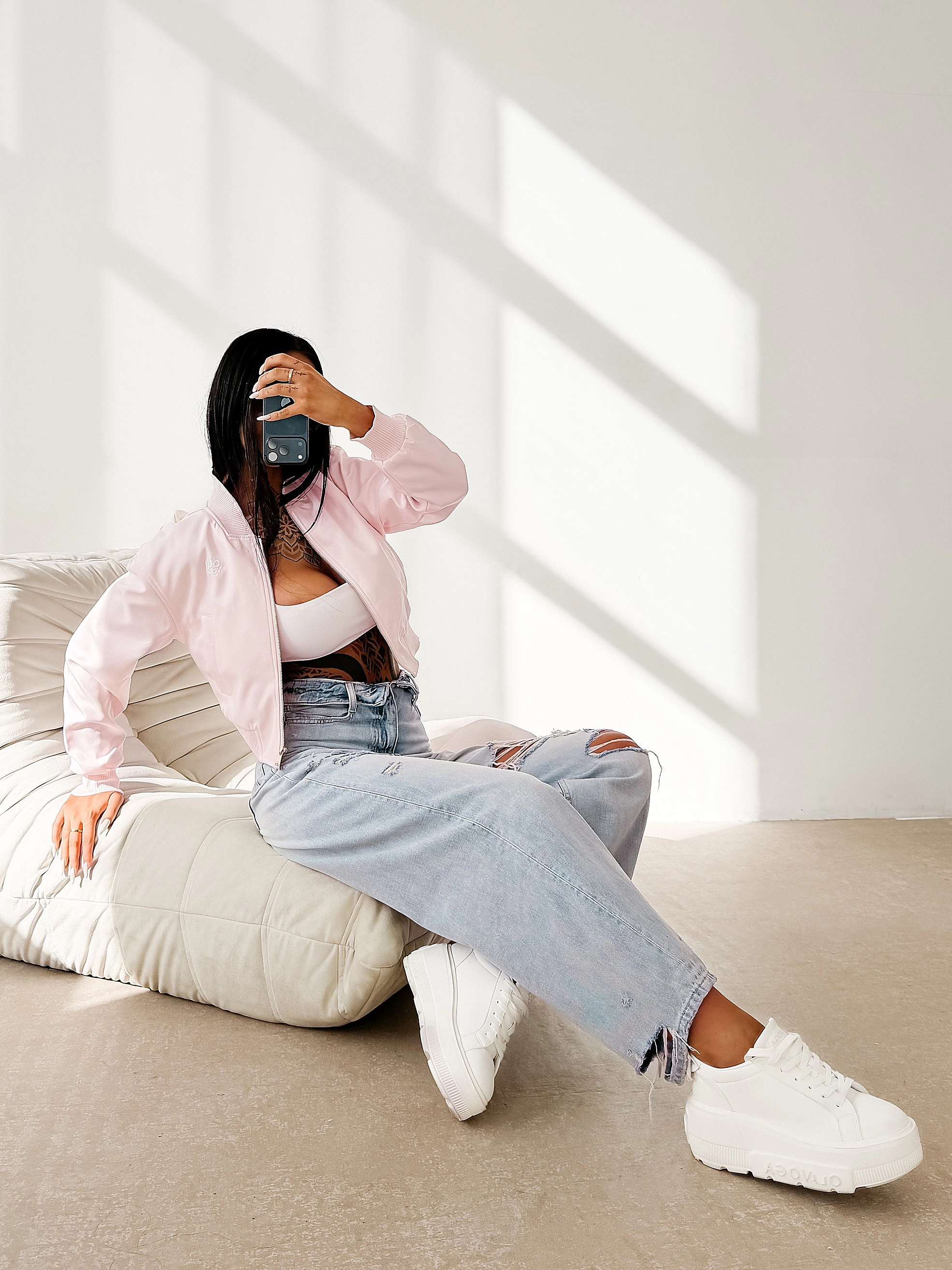 OLAVOGA MASTI bomber jacket - Pink