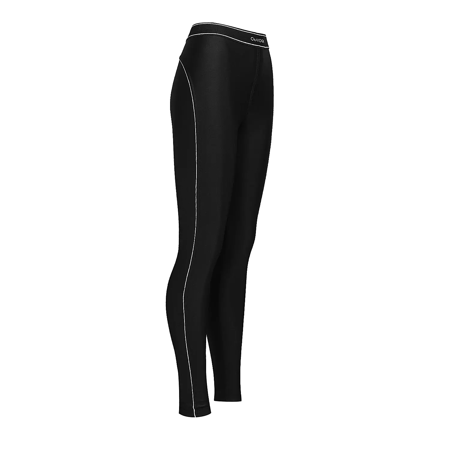 Legginsy damskie przylegające OLAVOGA GLITZ - Czarny