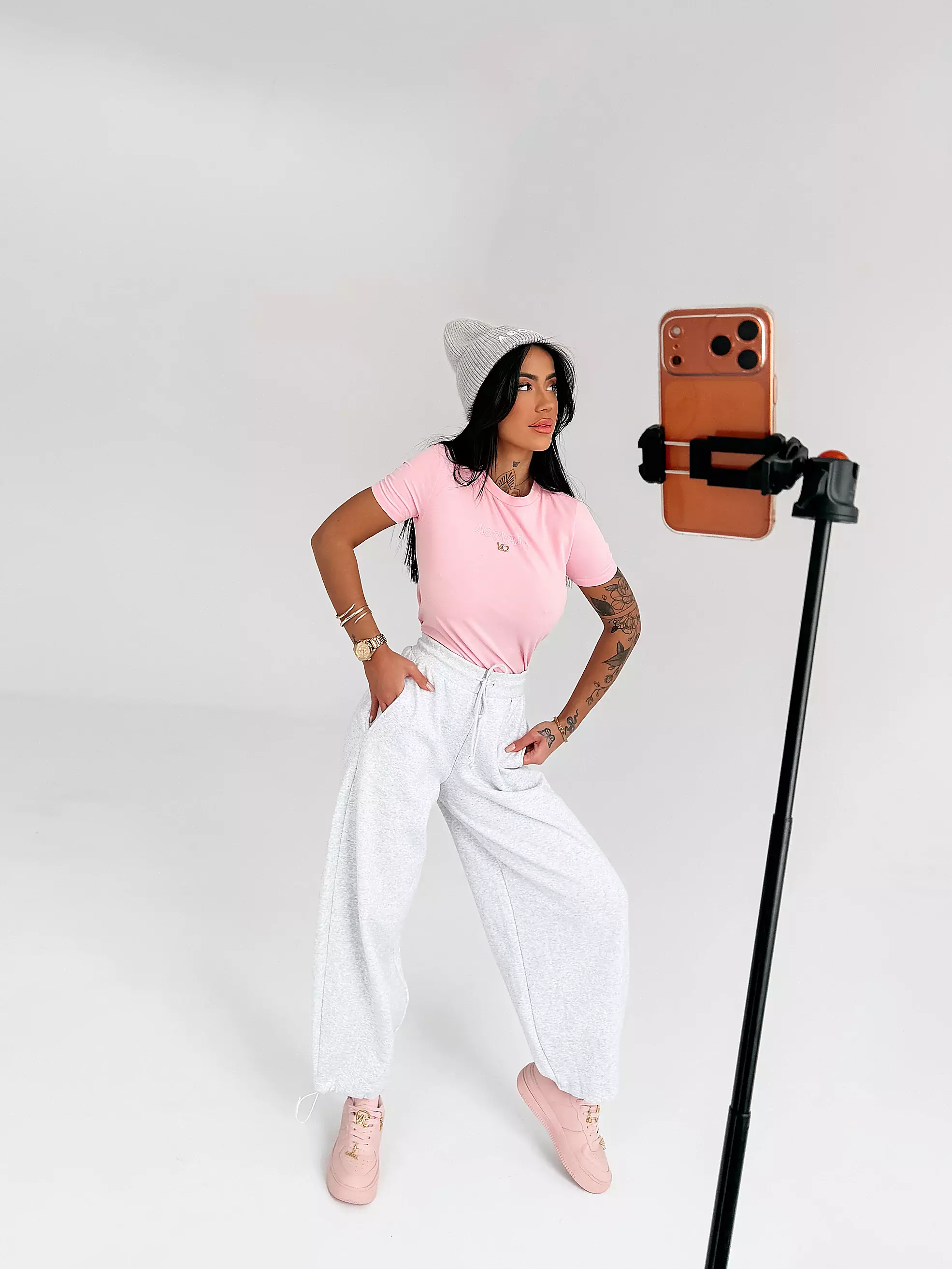 OLAVOGA SIENA Damen-T-Shirt - Puderrosa