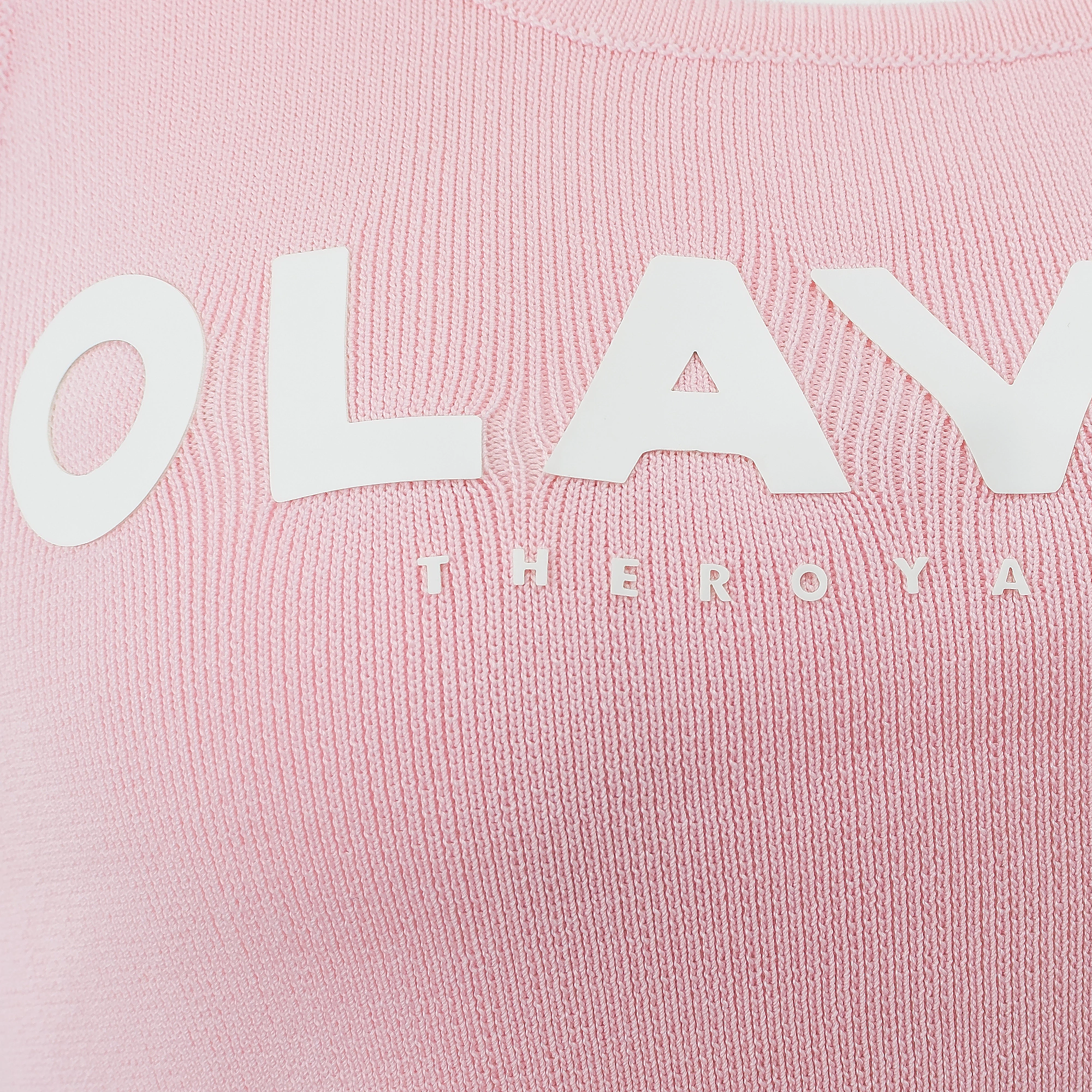 OLAVOGA PERDITA women's logo top - Powder pink