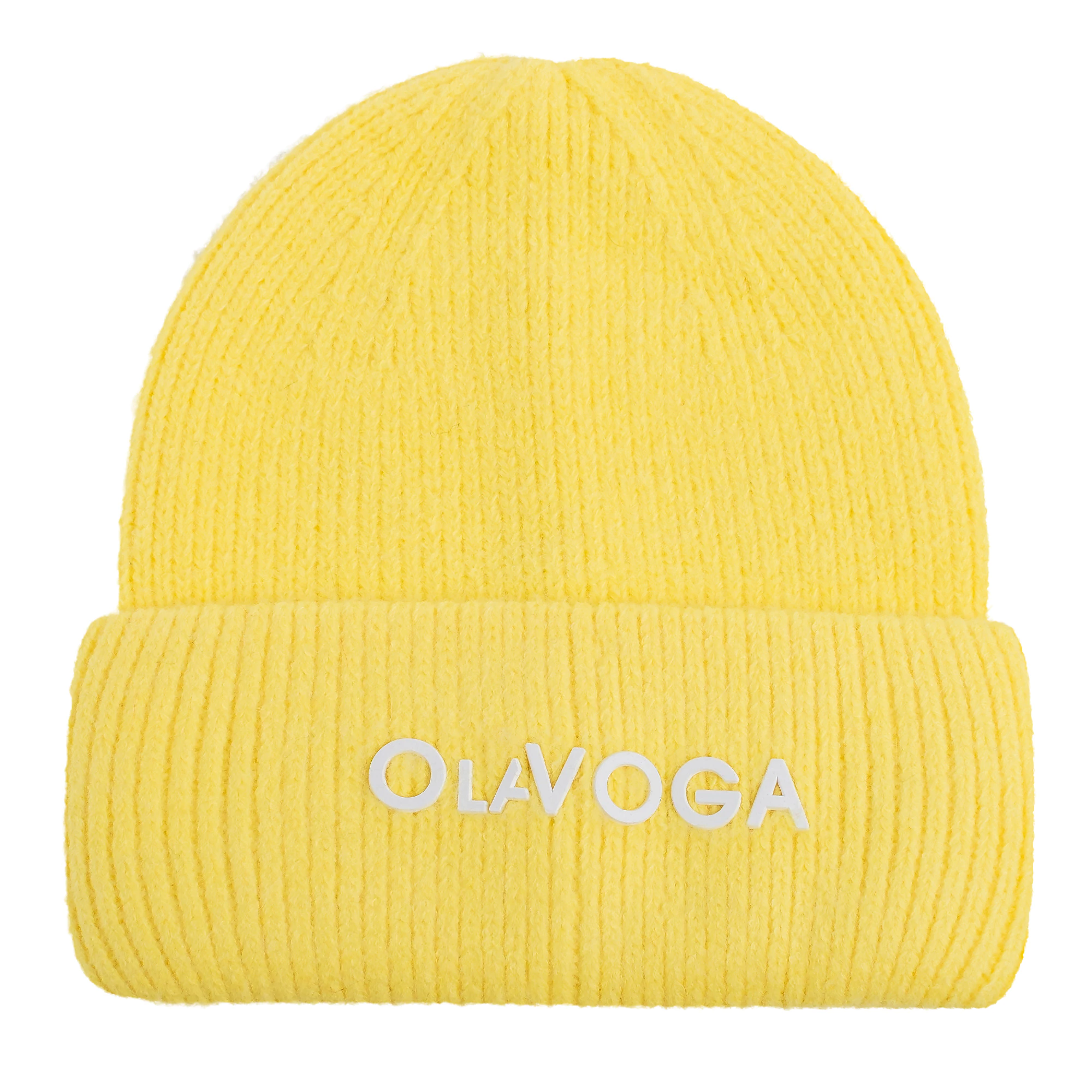Czapka damska beanie OLAVOGA MEDINA Żółty – zdjęcie produktu