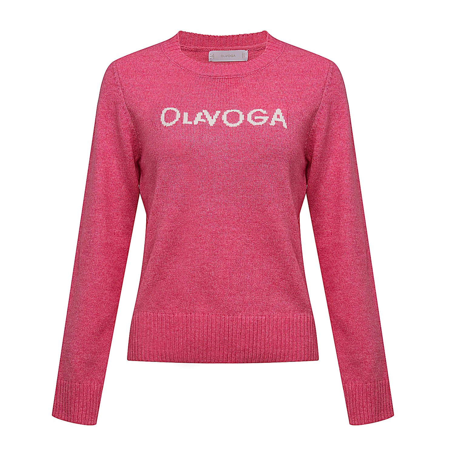 Sweter damski casual OLAVOGA ZAIO - Amarant