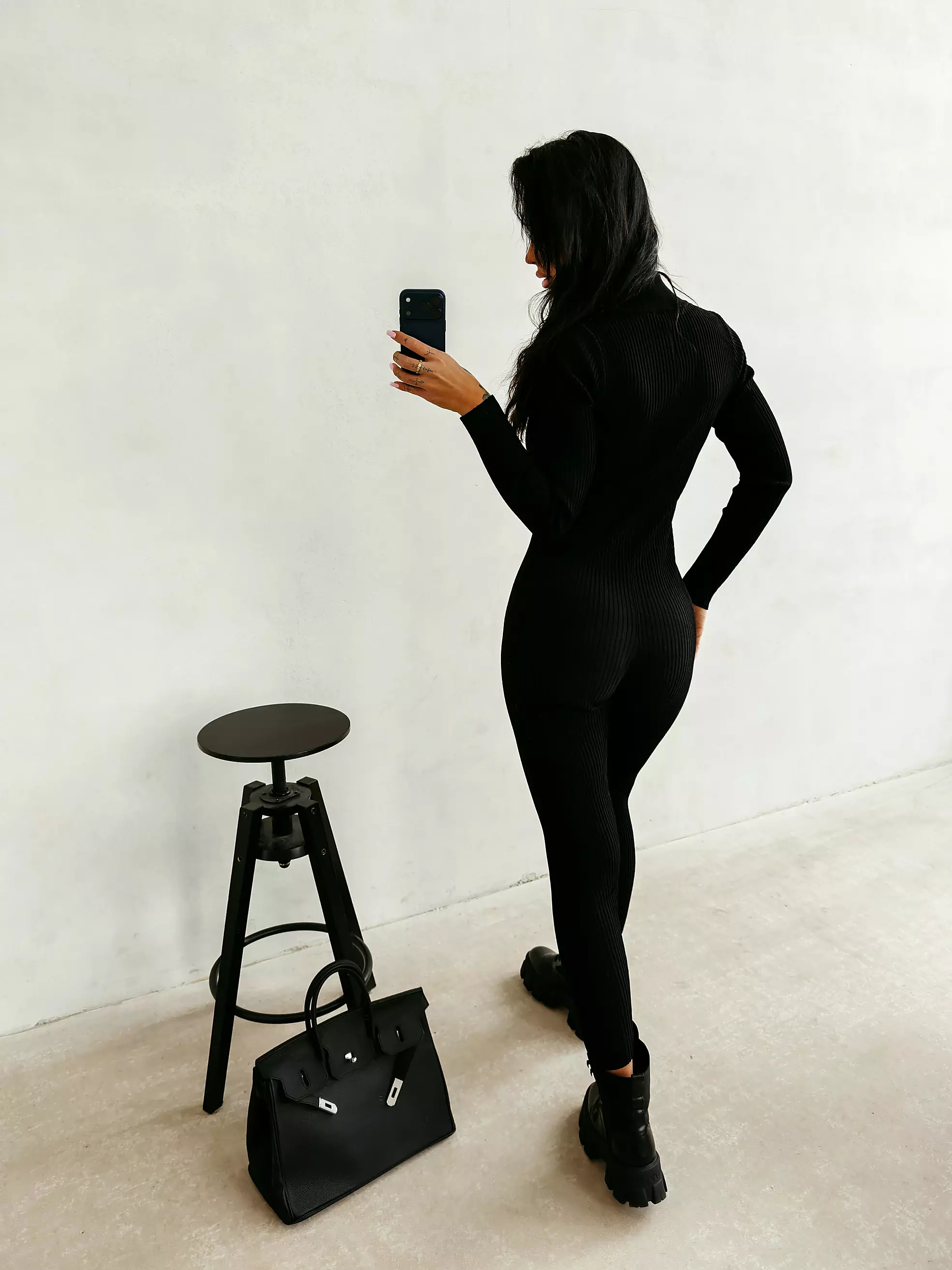 OLAVOGA NEXTION women's ribbed jumpsuit - Black | M/L | OLAVOGA