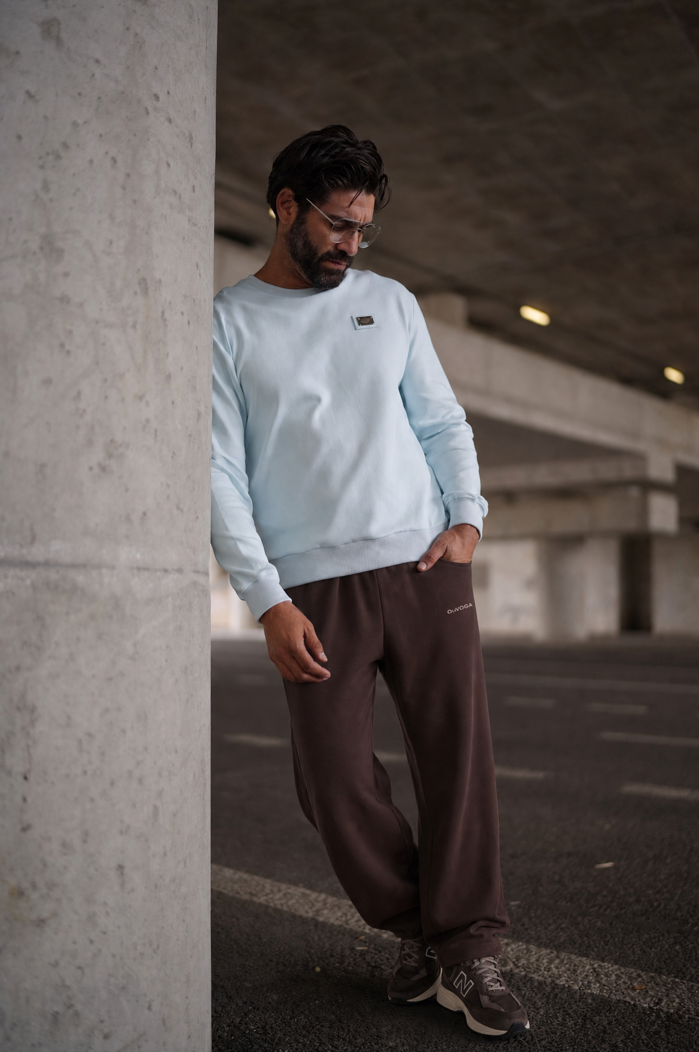 OLAVOGA Men’s BALORO Regular Fit Sweatshirt – Blue
