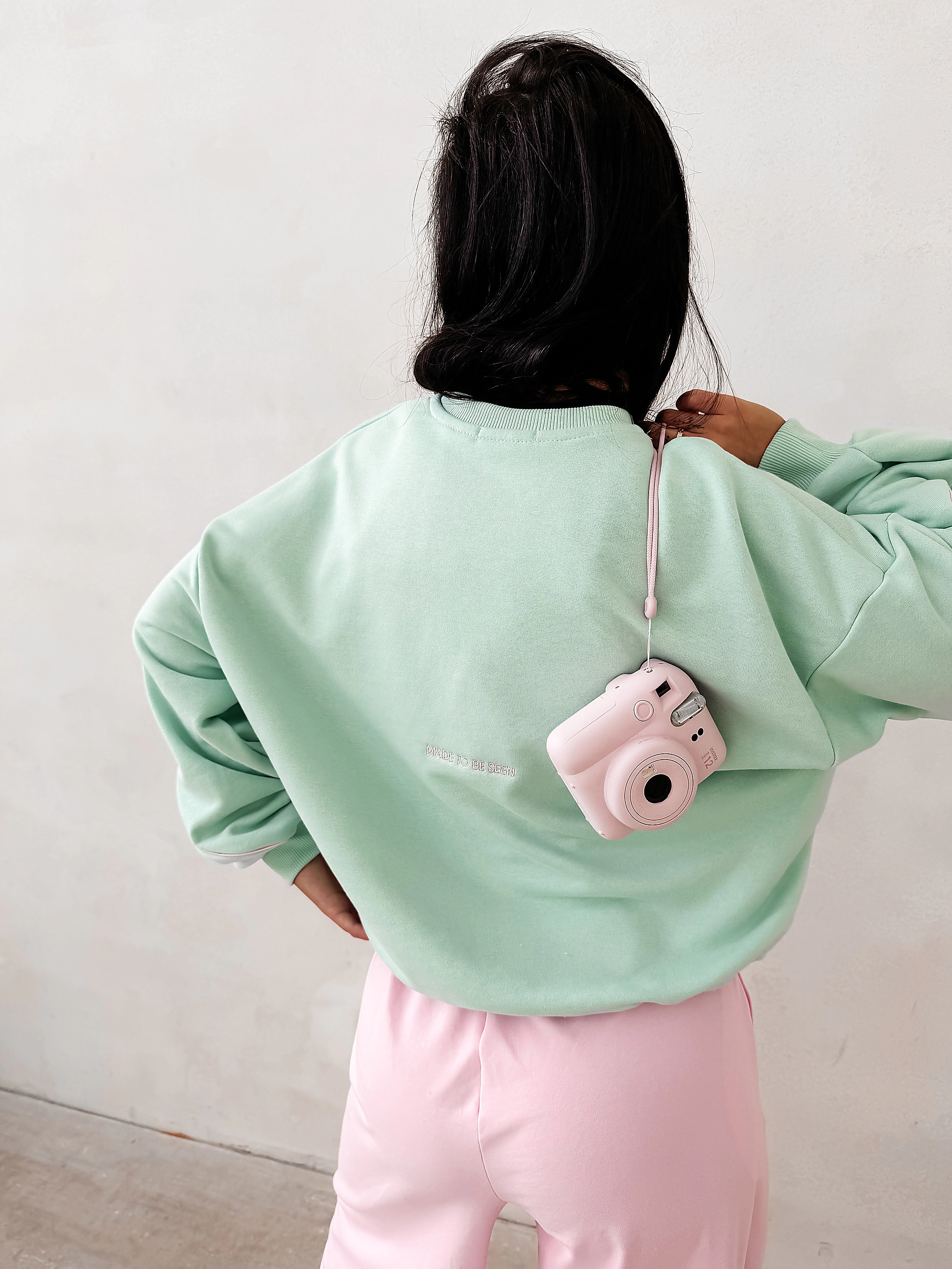 Dámska oversize mikina OLAVOGA MELLOW - Mint