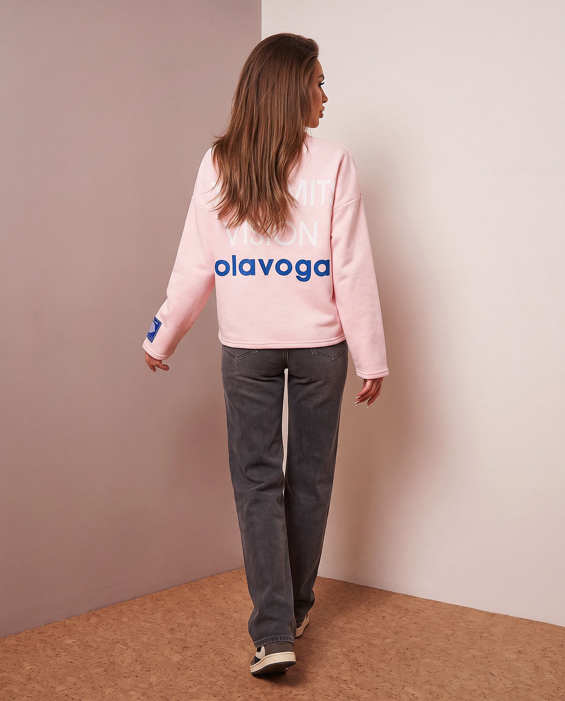 Damen Sweatshirt OLAVOGA URBAN ROYAL - Rosa