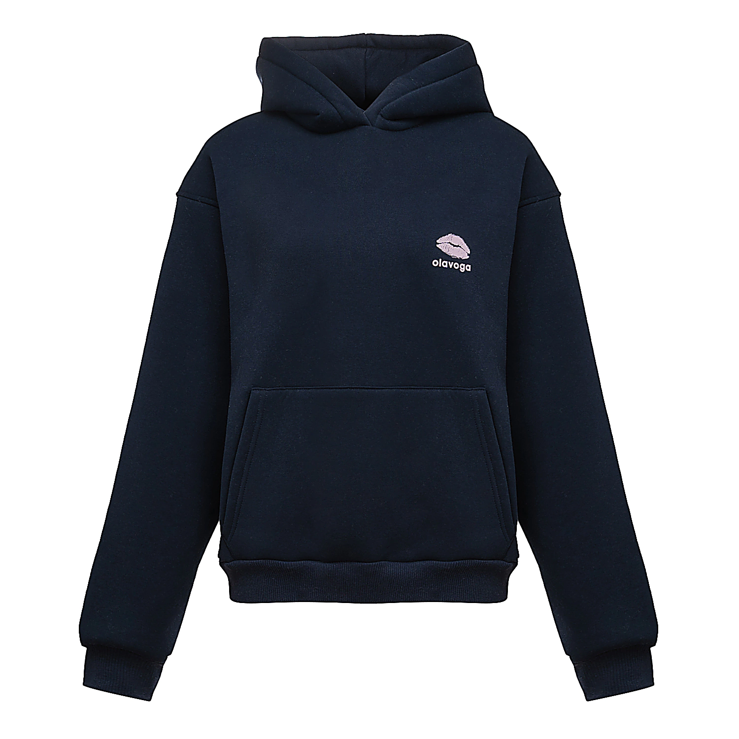 Bluza damska z kapturem OLAVOGA LUCKY MINDSET - Granatowy