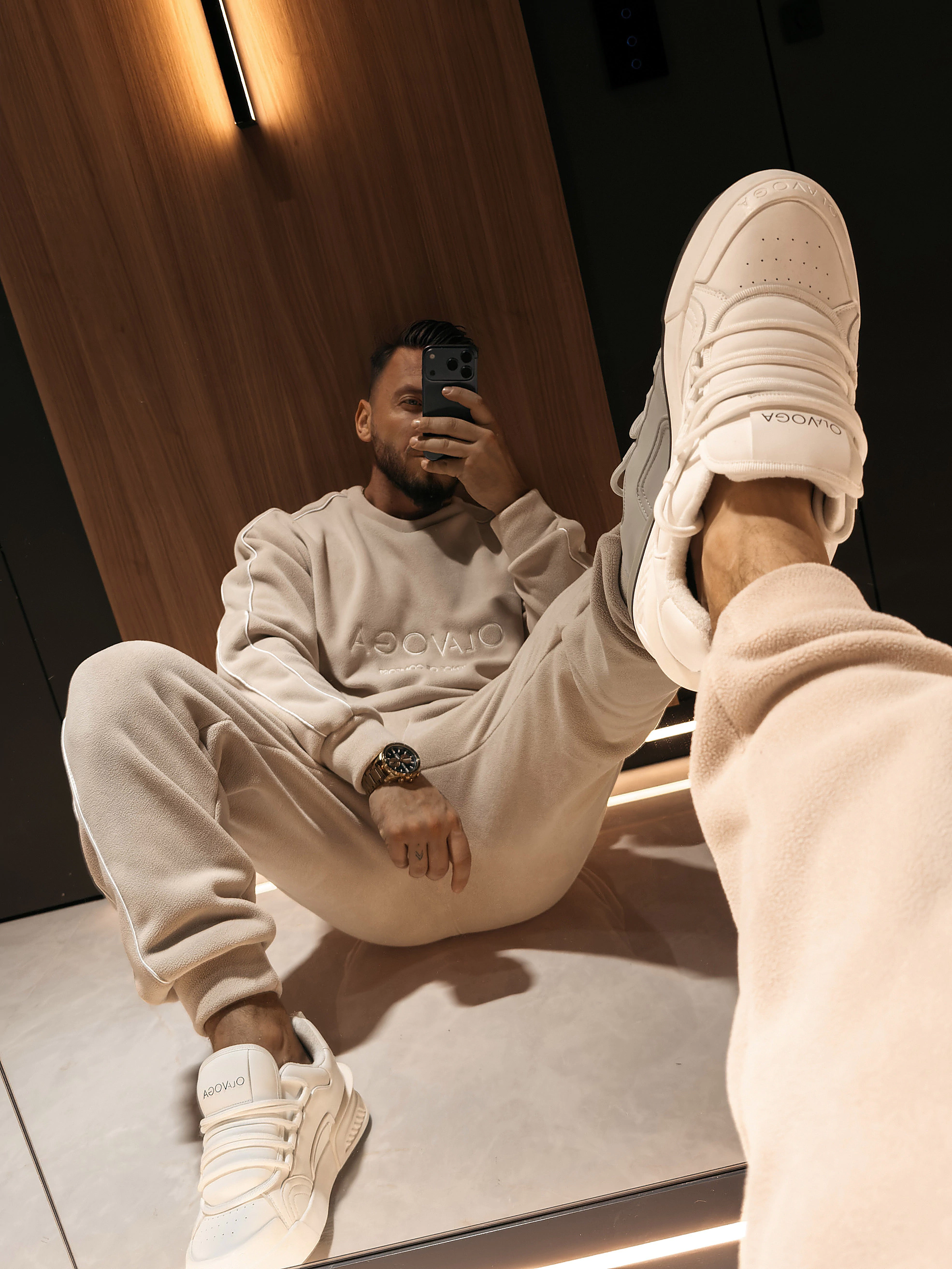 Buty męskie OLAVOGA Men BOOST - Écru