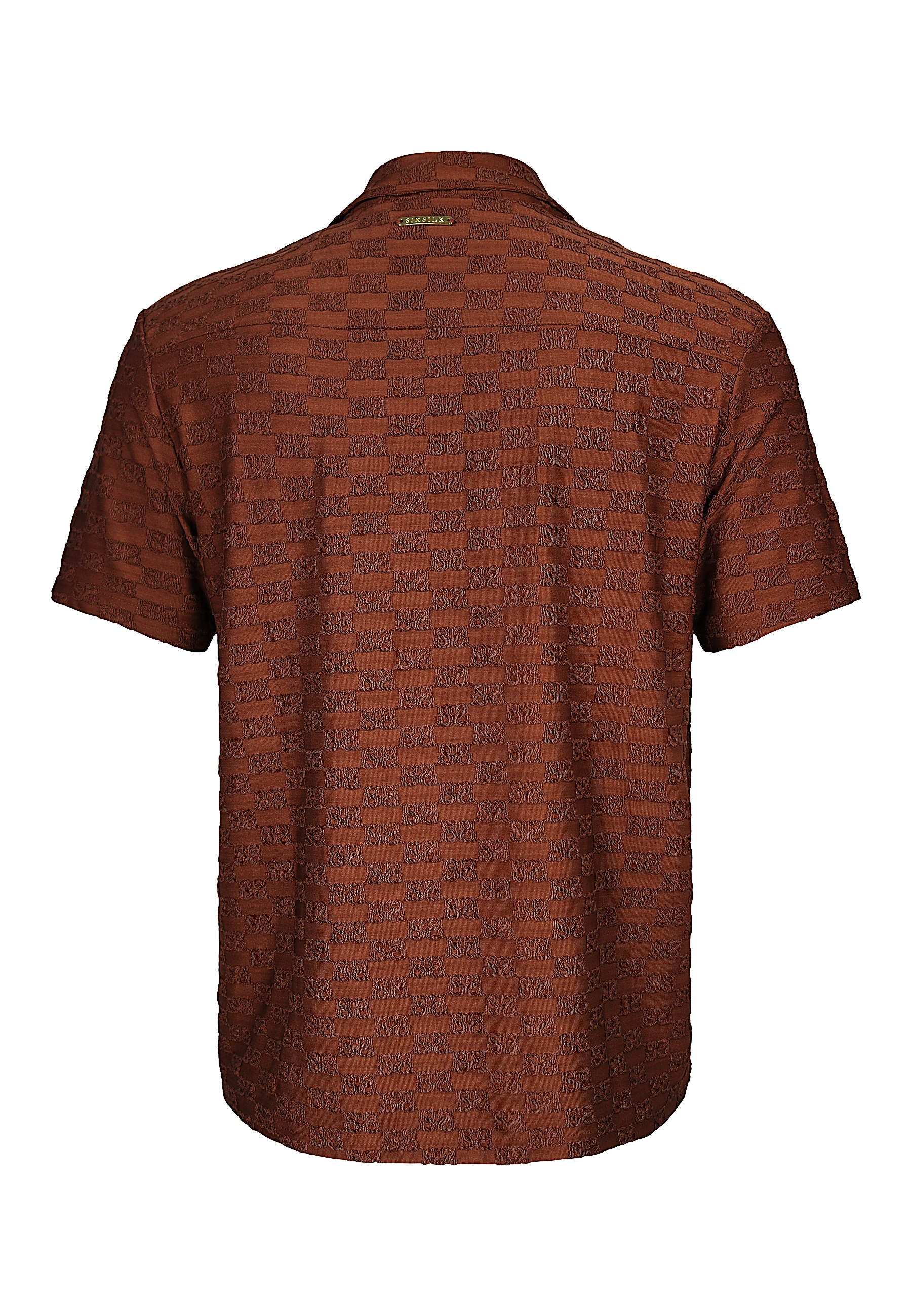 SIKSILK pánská košile 28250 - Hnědá