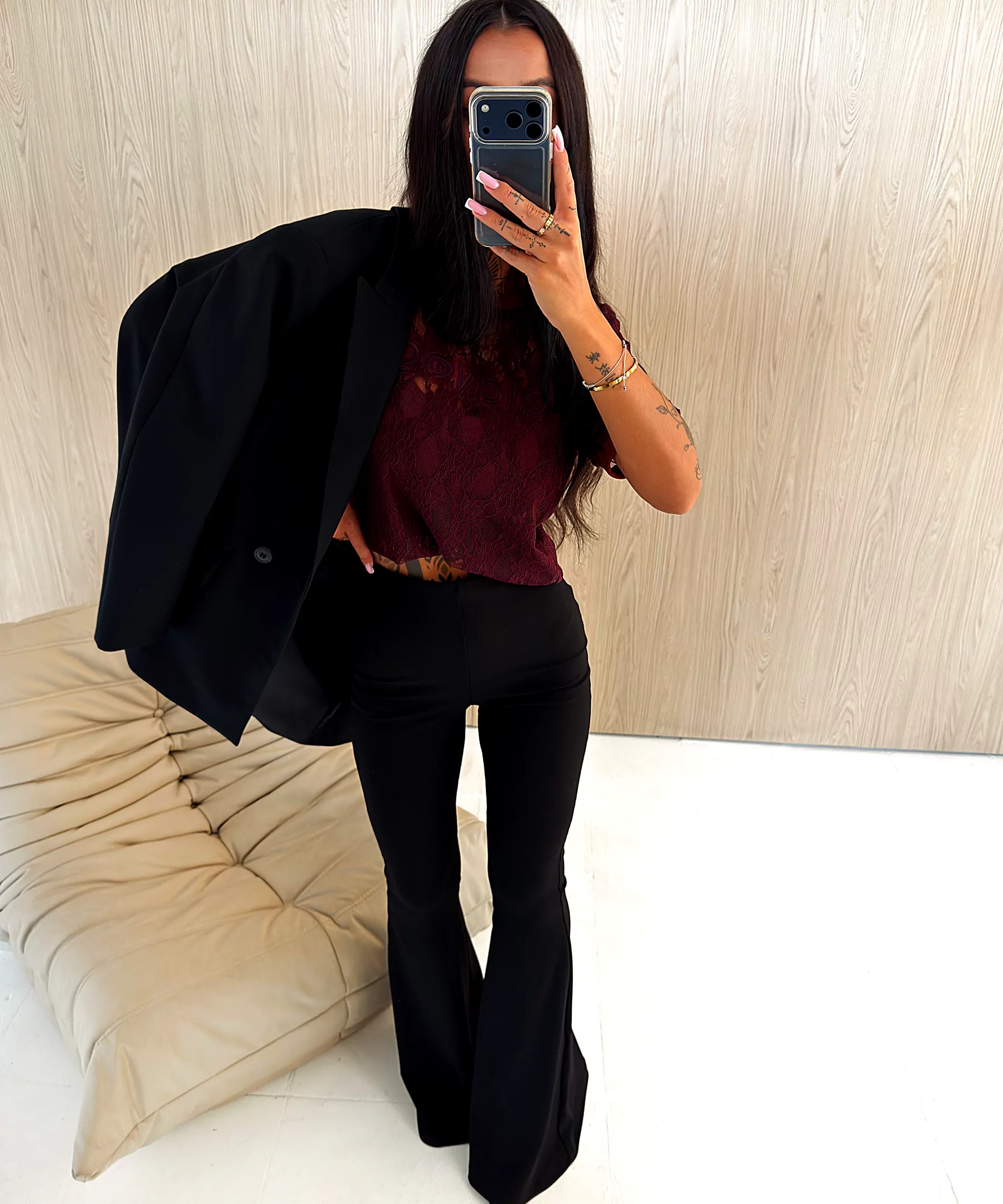 OLAVOGA EPIC women’s flared trousers – Black