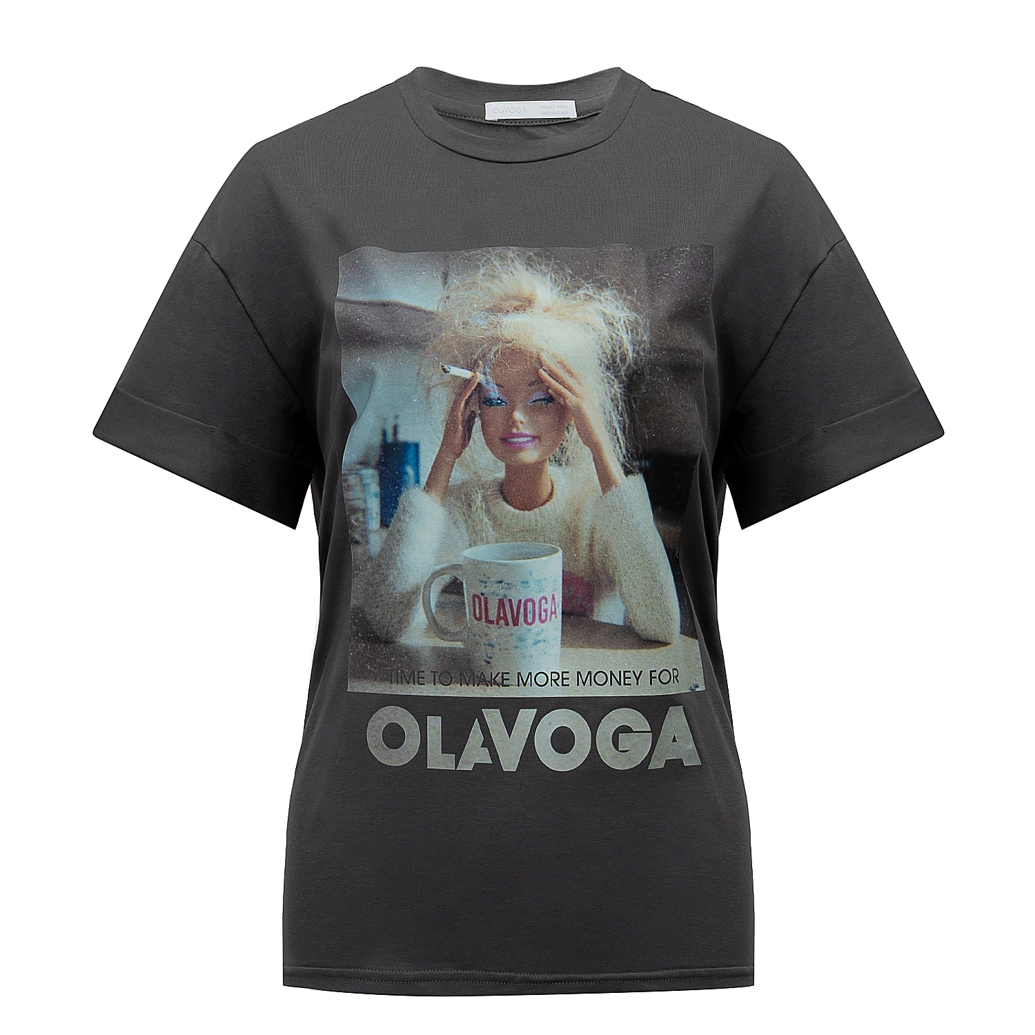 Oversize tričko OLAVOGA EARNED - Graphite