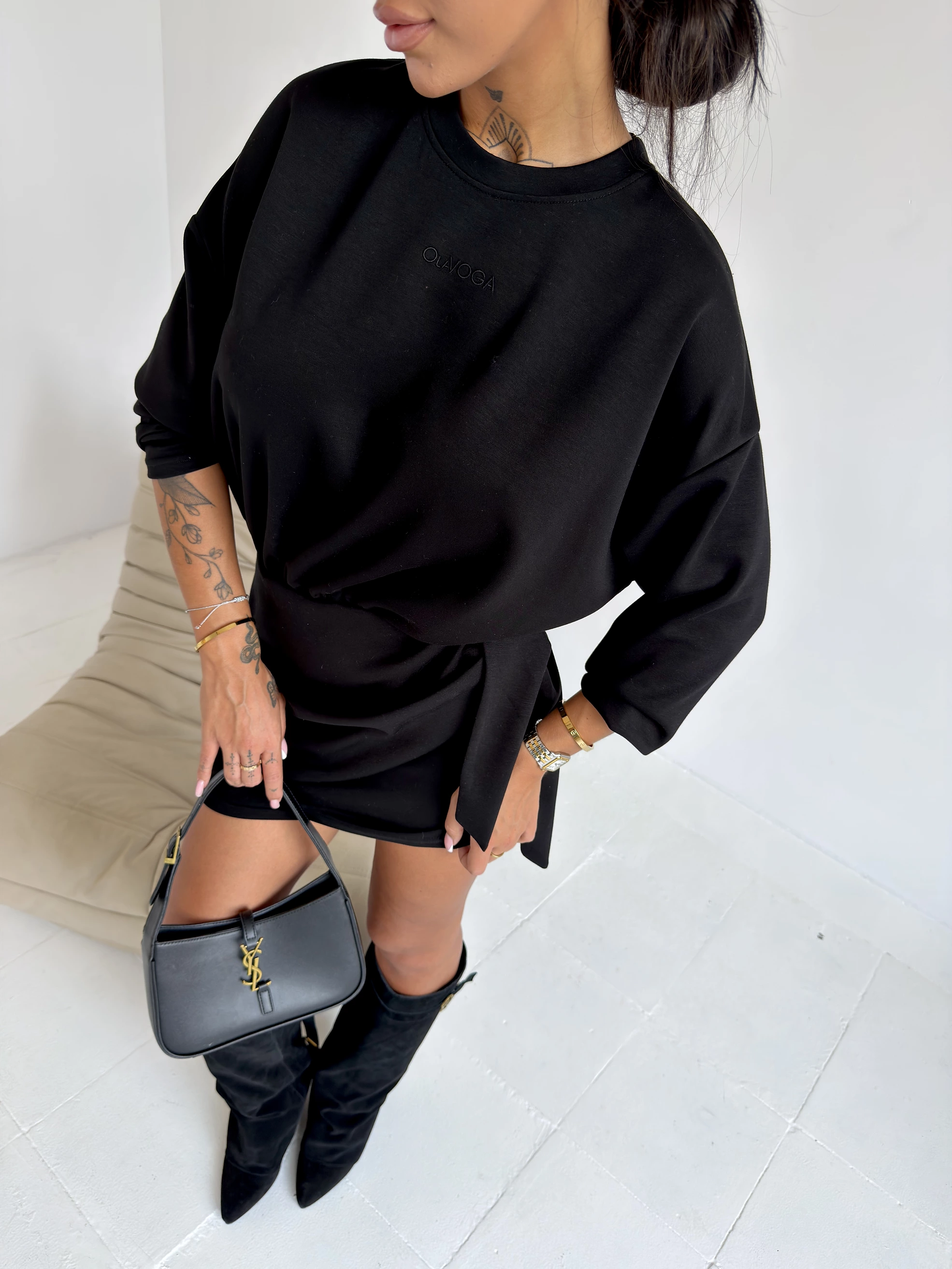 Damenkleid OLAVOGA HIDDEN – Schwarz