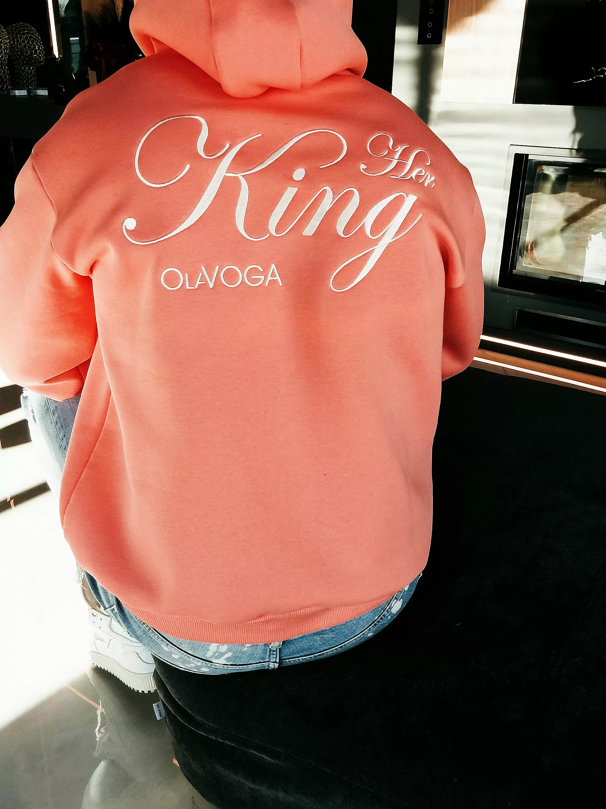 Bluza męska Matchy Matchy OLAVOGA Men ADORE - Peach