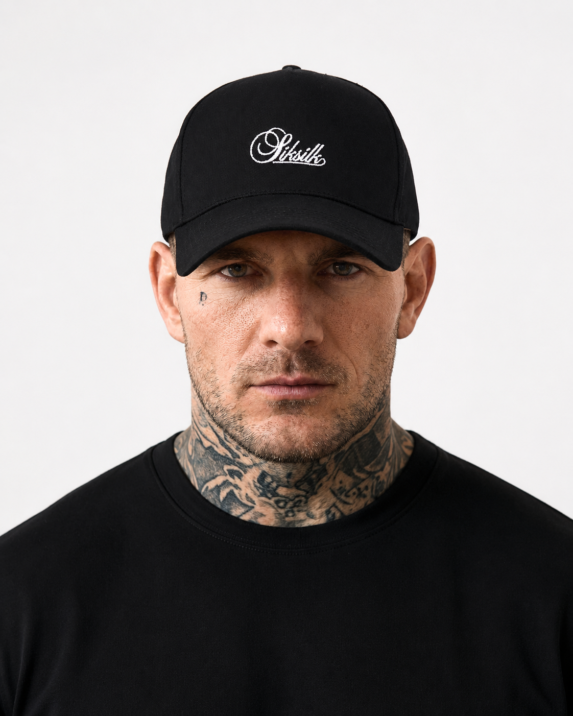 Baseballová čiapka s logom SIKSILK 29639 - Čierna
