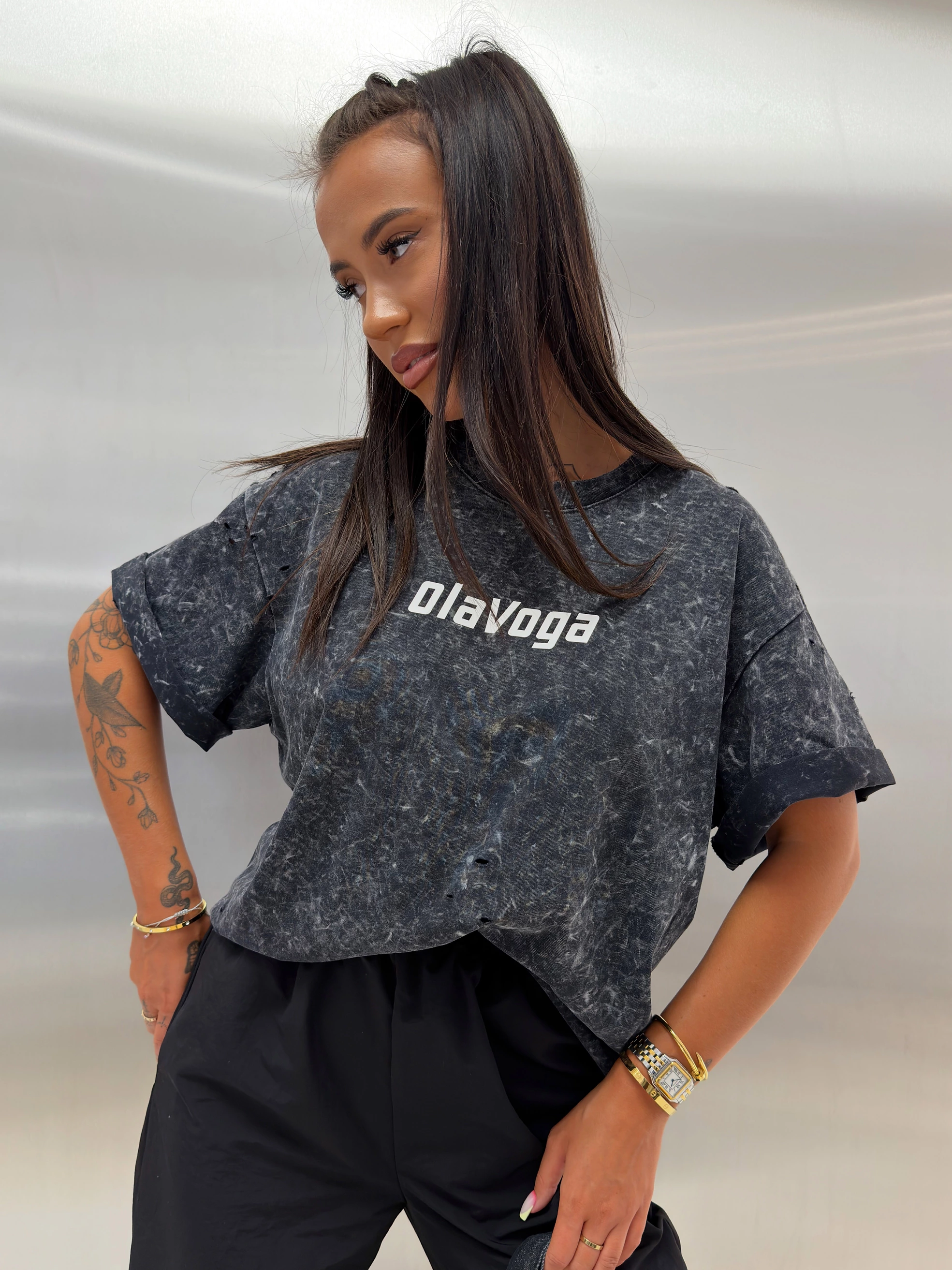 OLAVOGA STREET CLASSIC Damen-T-Shirt – Grau