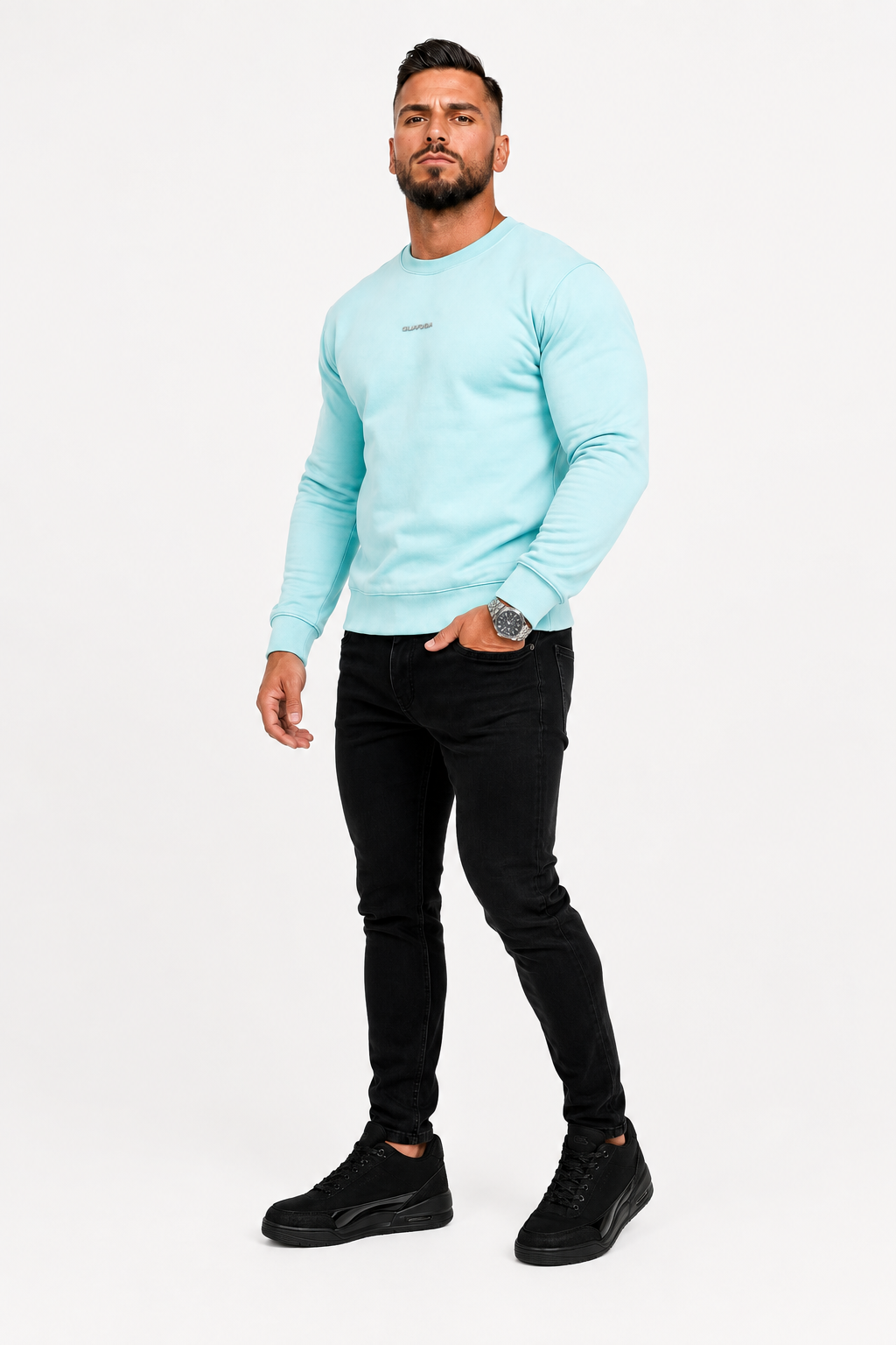 Bluza męska OLAVOGA Men TENGO - Błękitny