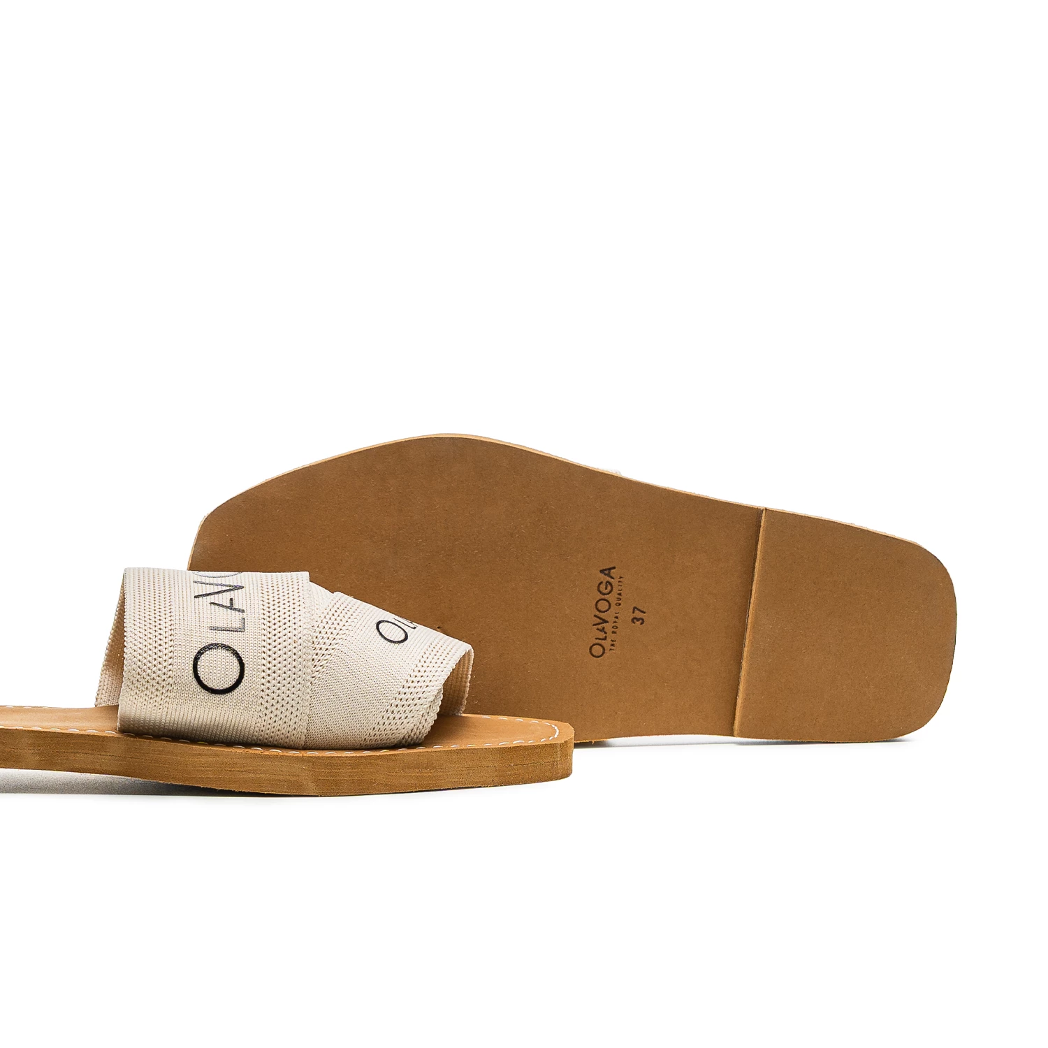 OLAVOGA EARTH women's flip-flops - Beige