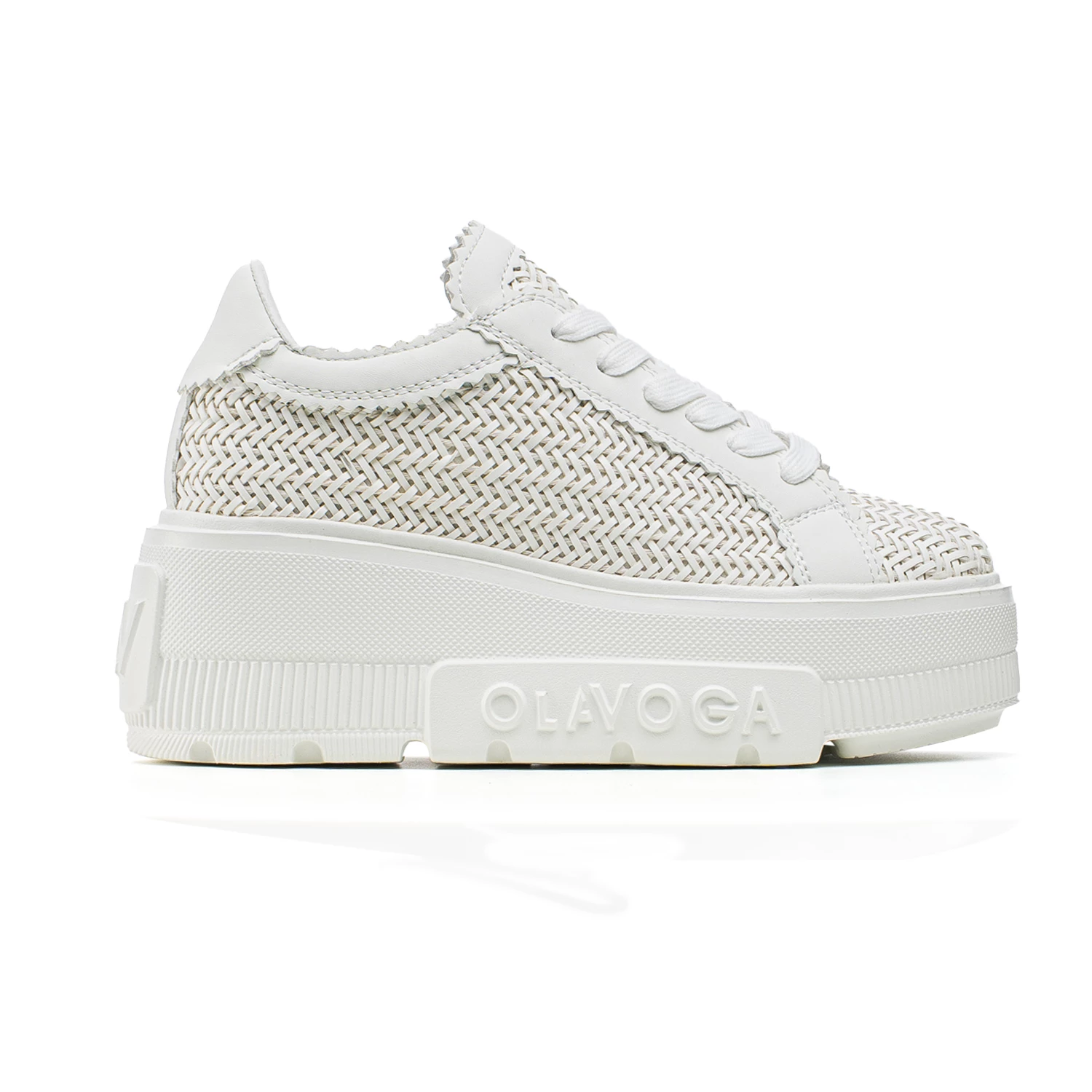Sneakersy damskie OLAVOGA VACANCY - Écru